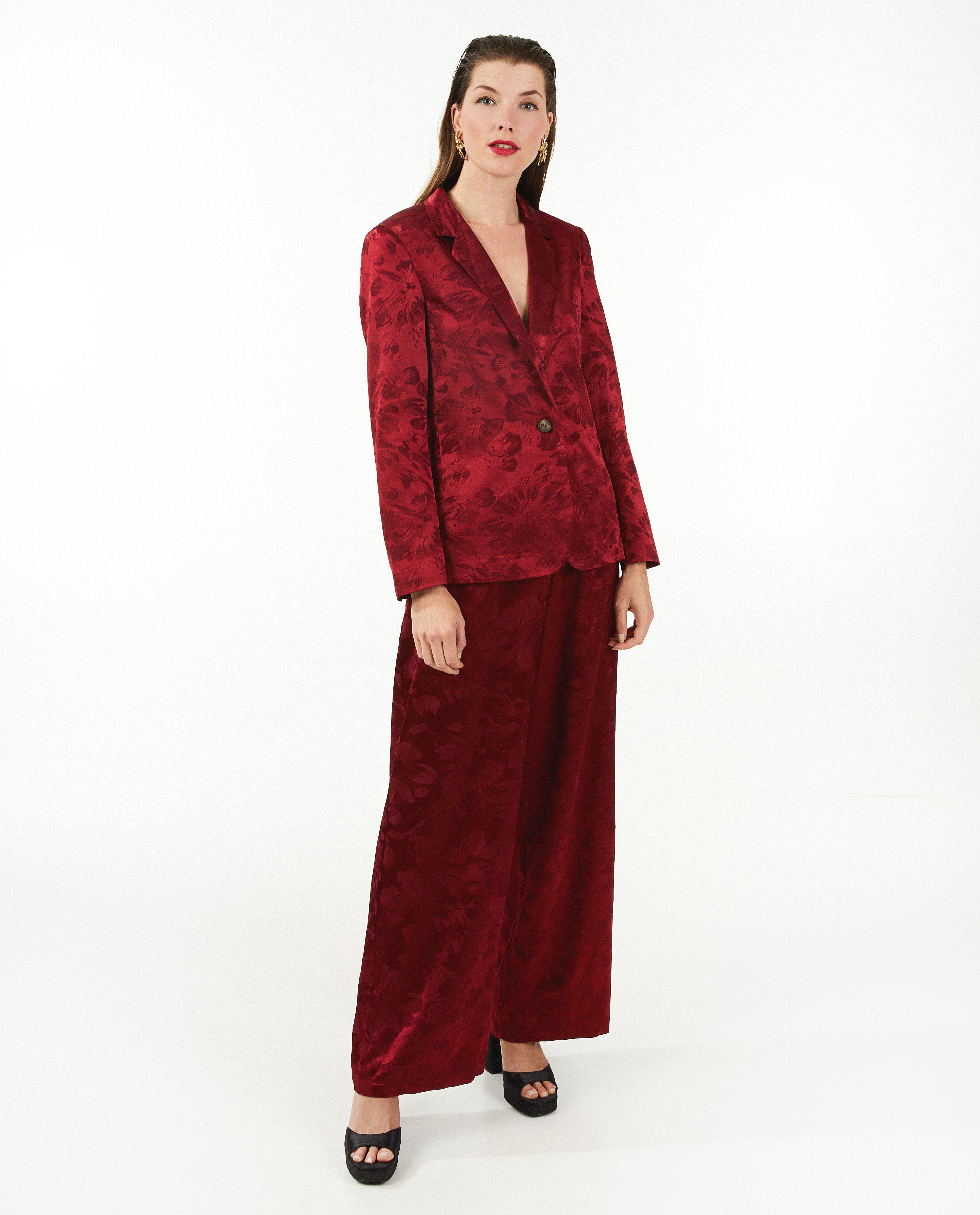 Blazer rouge jacquard - null - Sora