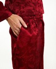 Broeken - Rode broek van jacquard