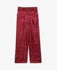 Pantalons - Pantalon rouge jacquard