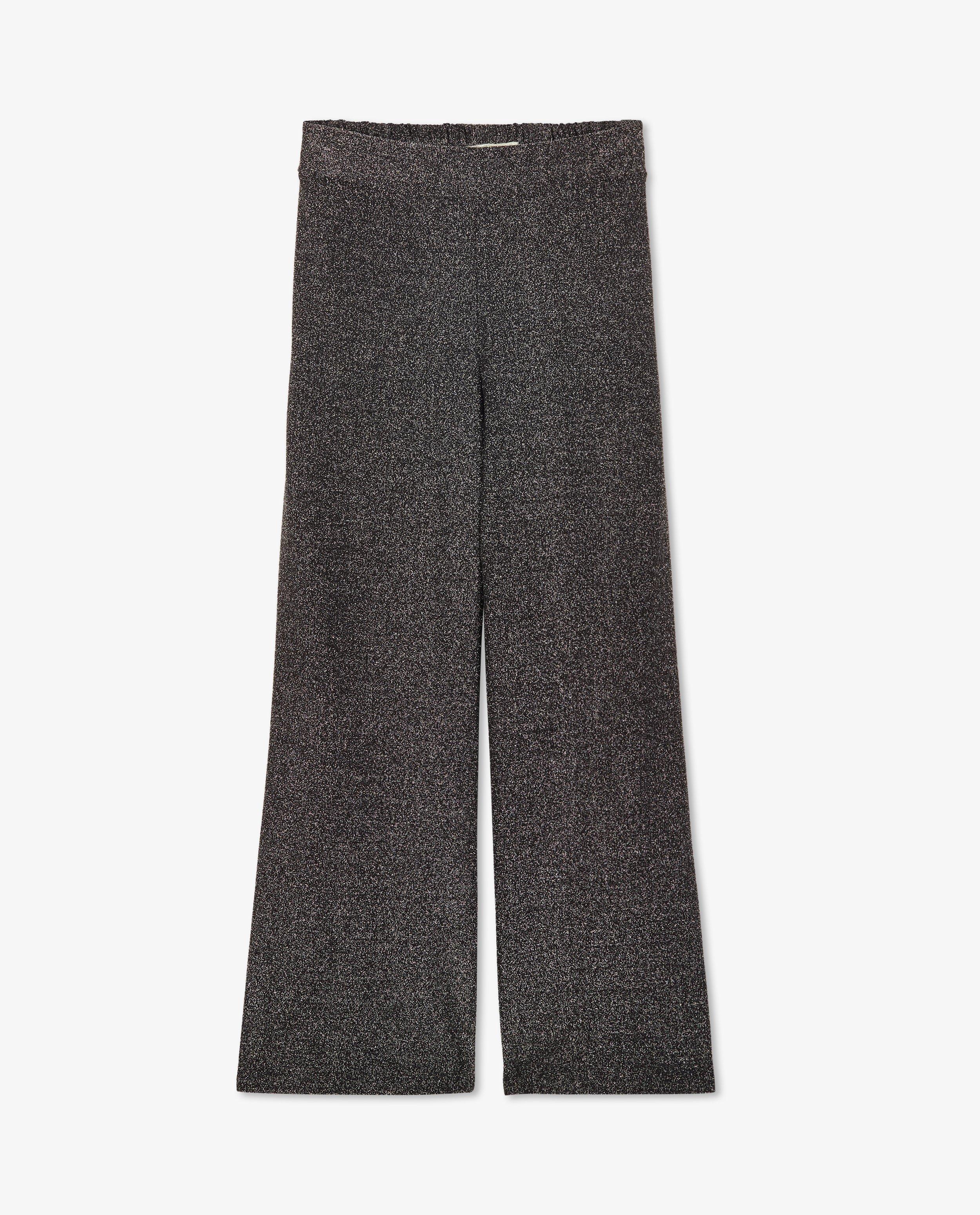 Broeken - Broek met glitter, wide leg fit
