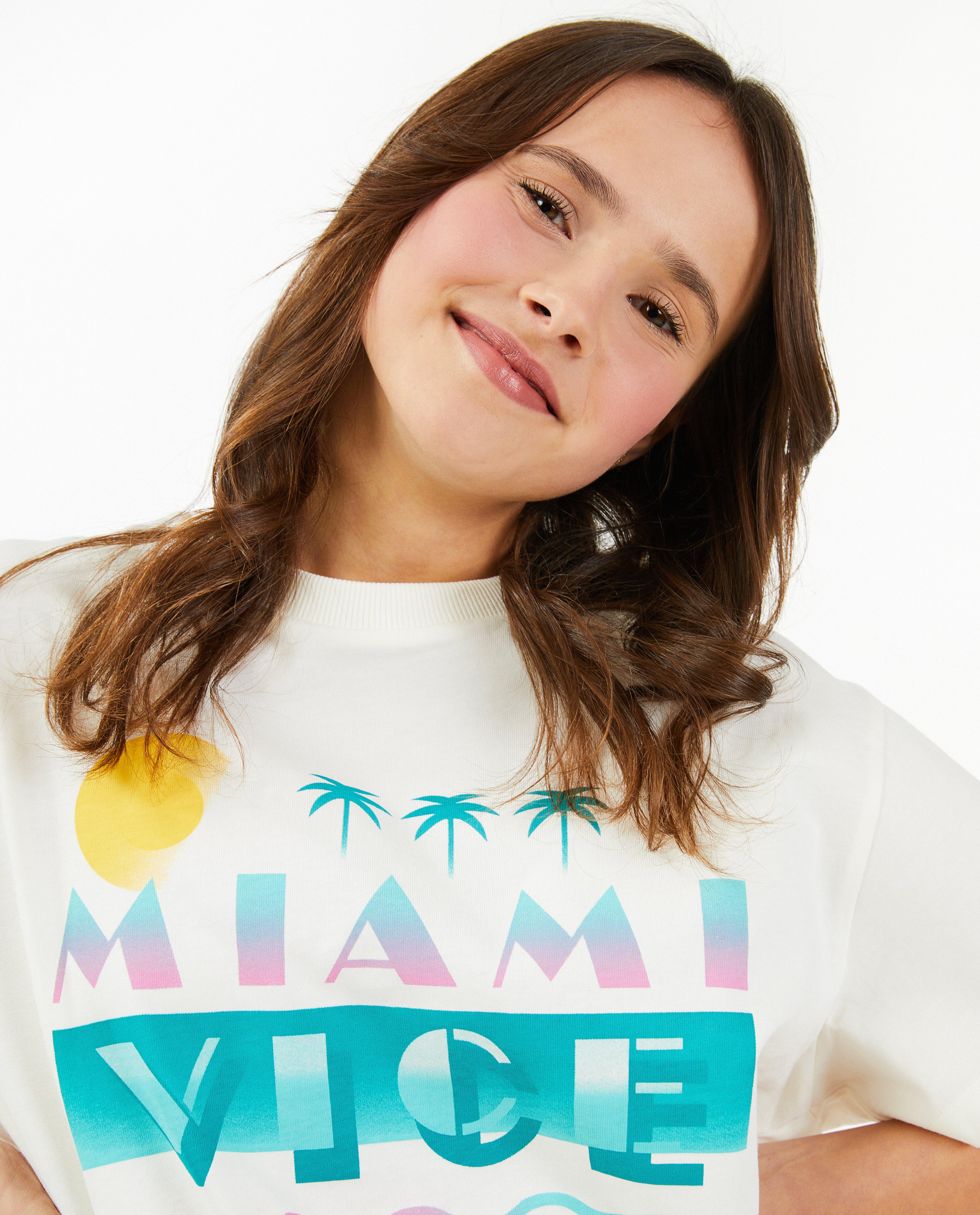 T-shirts - T-shirt écru Miami Vice