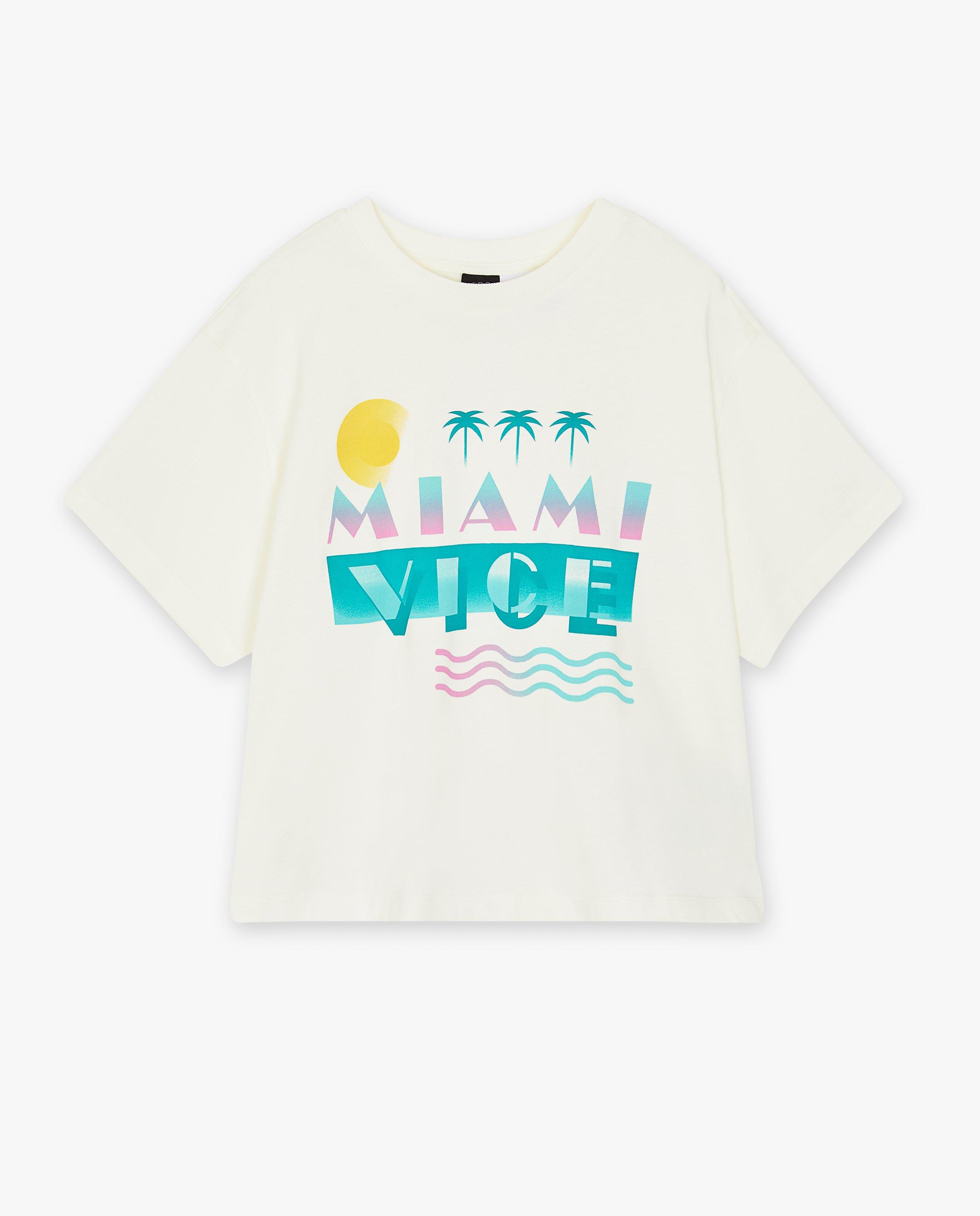 T-shirts - T-shirt écru Miami Vice