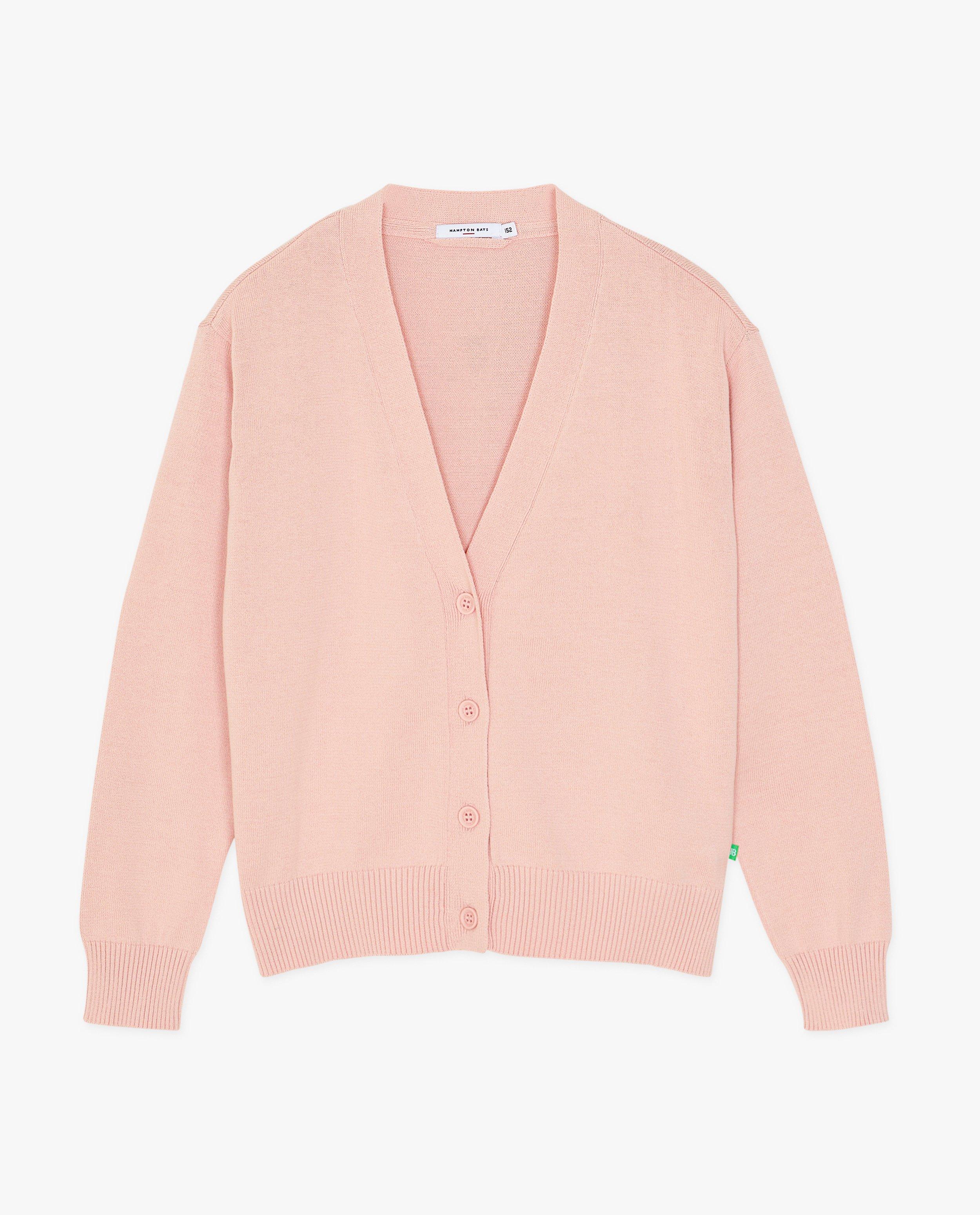 Cardigan - Lichtroze cardigan
