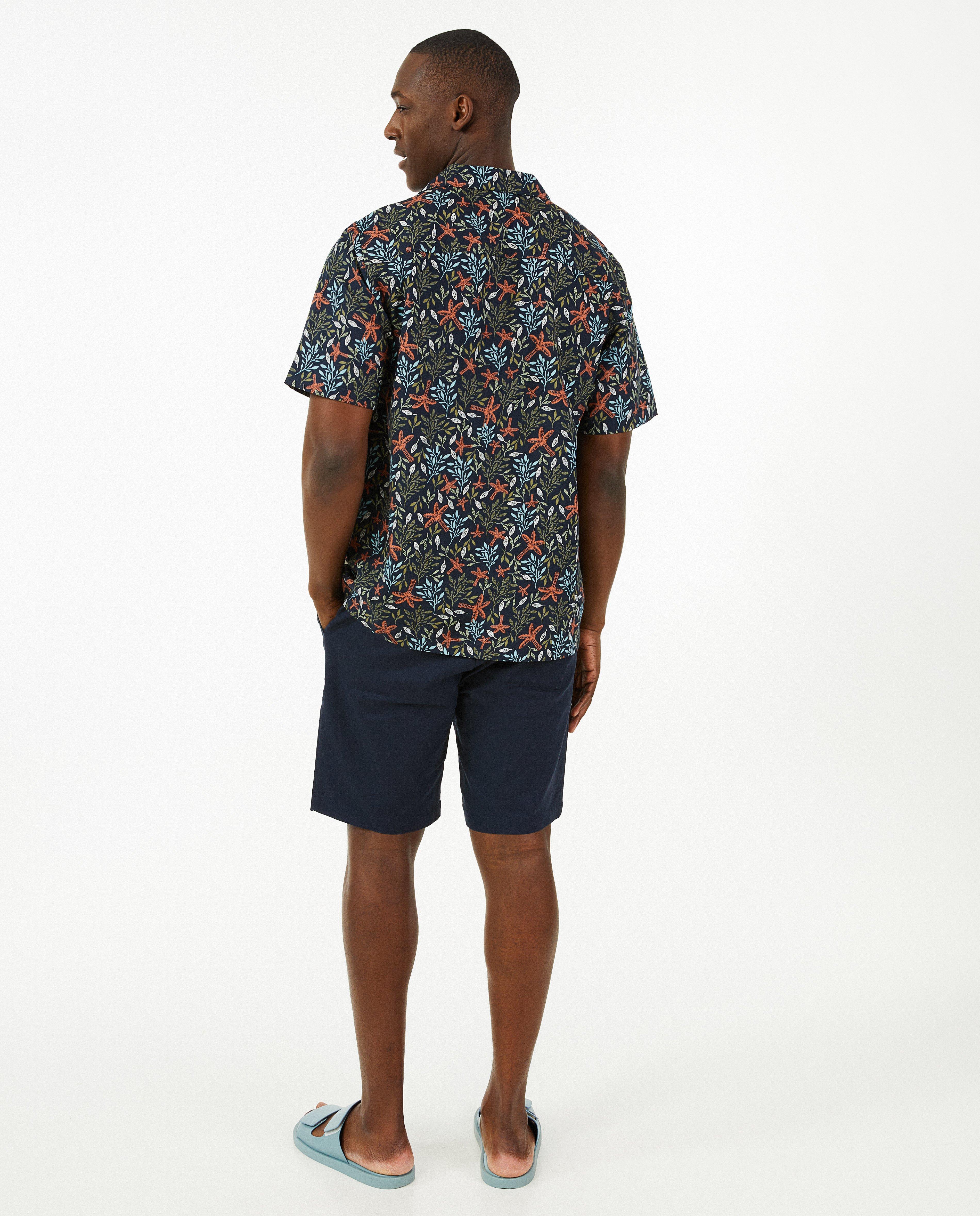 Hemden - Hemd met plantenprint, heren