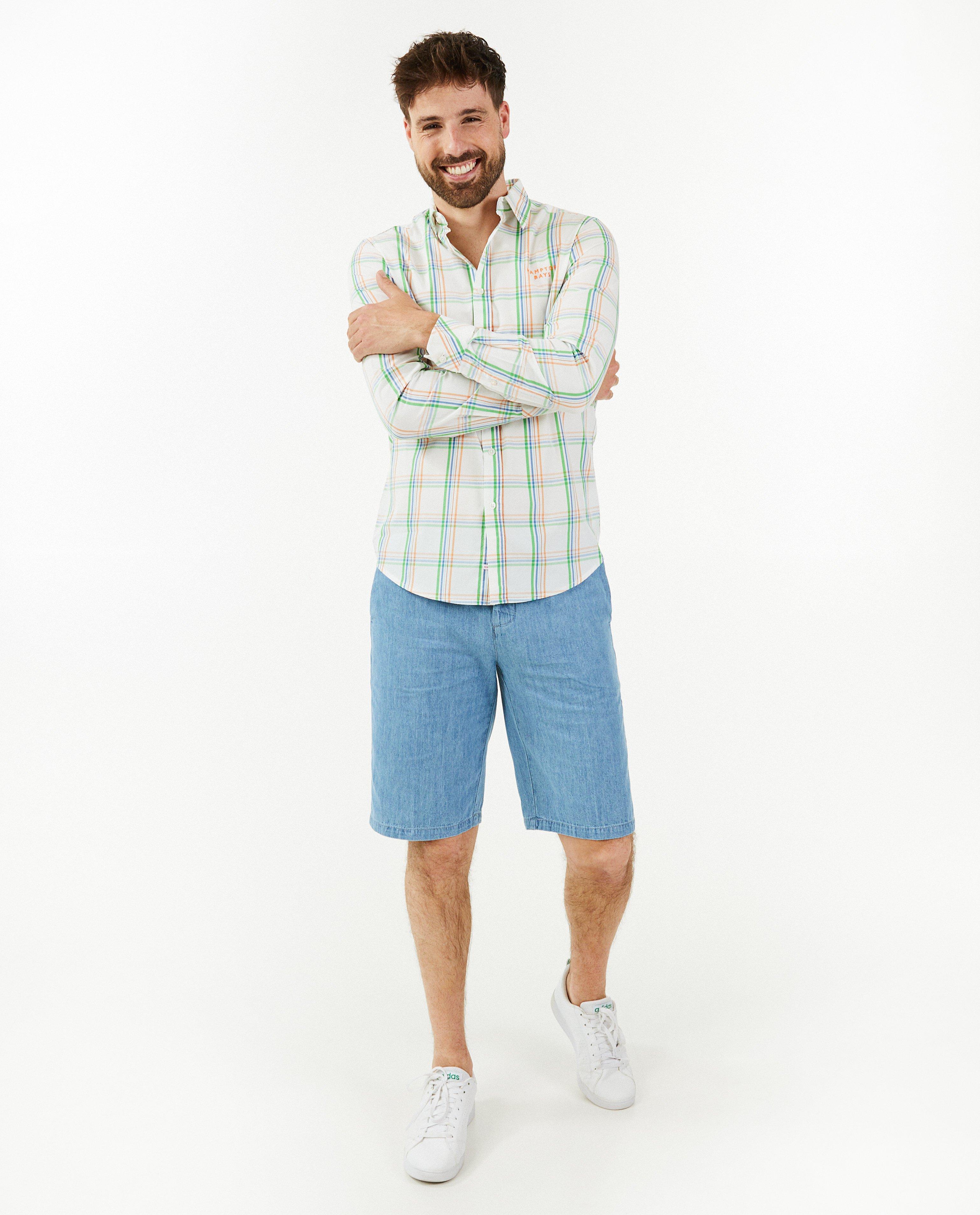 Hemd met ruiten, slim fit - null - Hampton Bays