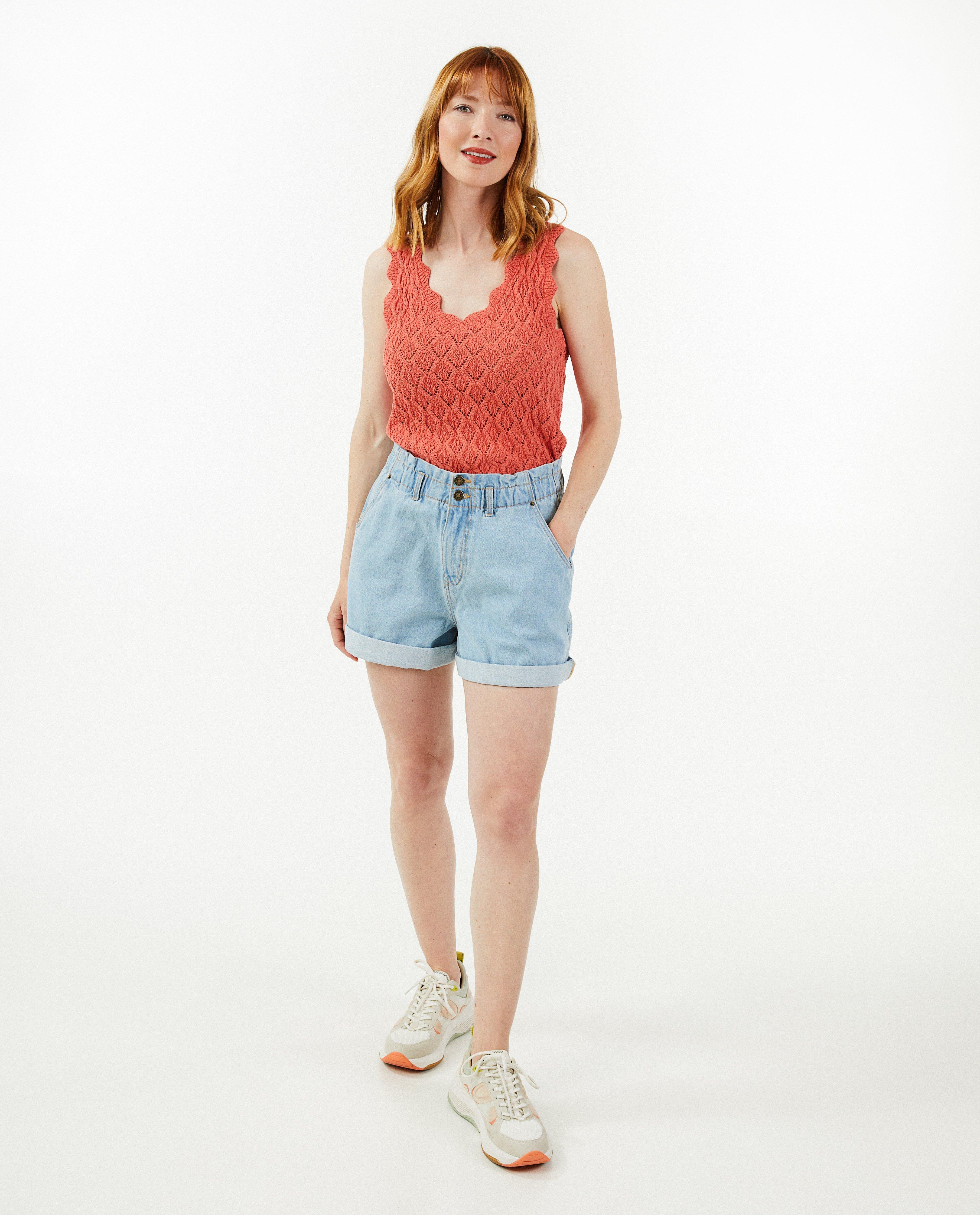 Short en jeans bleu clair - D&eacute;tails du produit - bleu clair - image num&eacute;ro 1