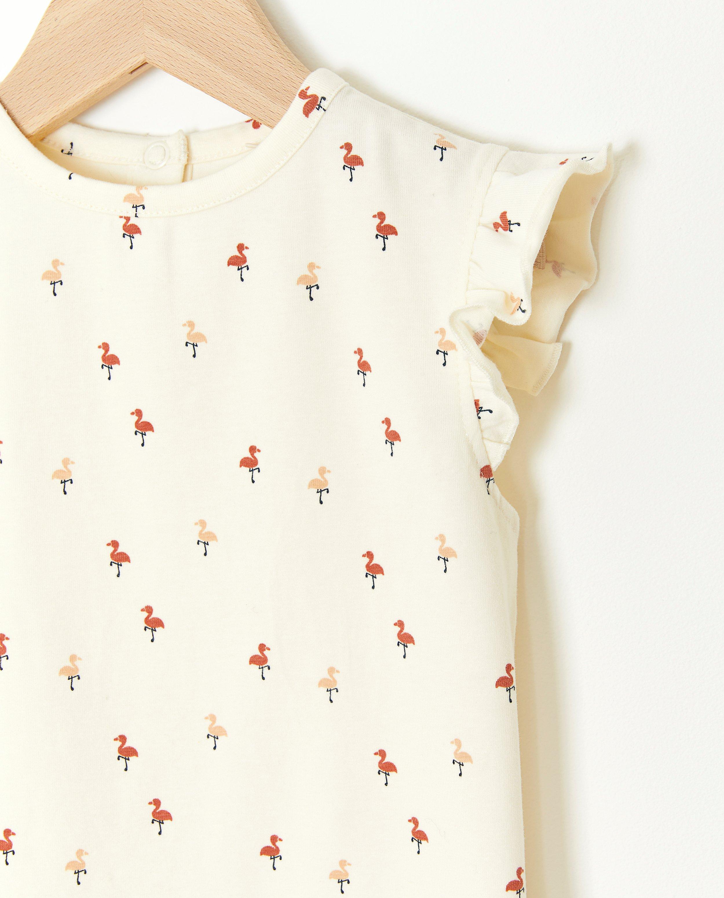T-shirts - Groen T-shirt met bloemen