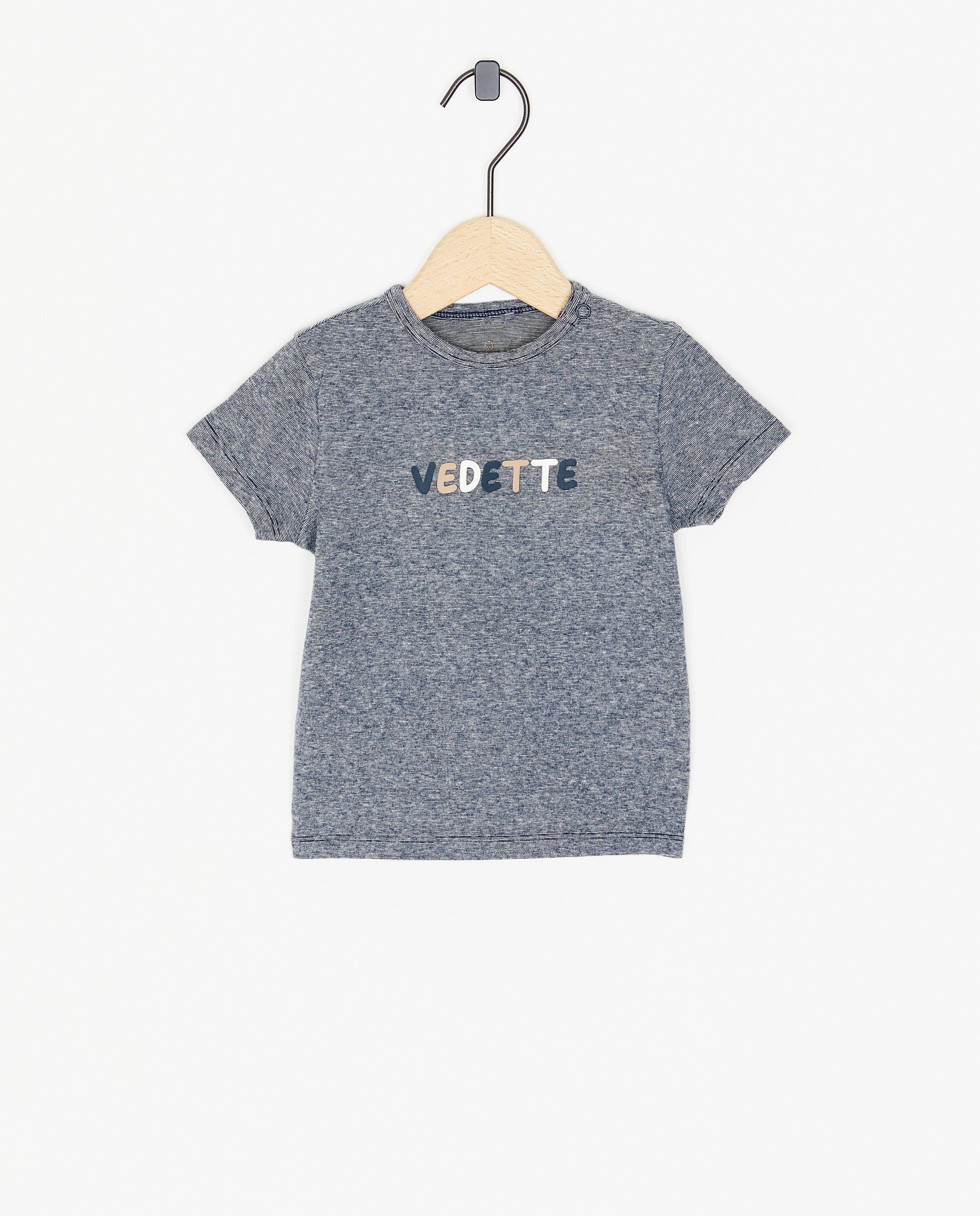 T-shirt met opschrift in reliëf - null - Cuddles and Smiles