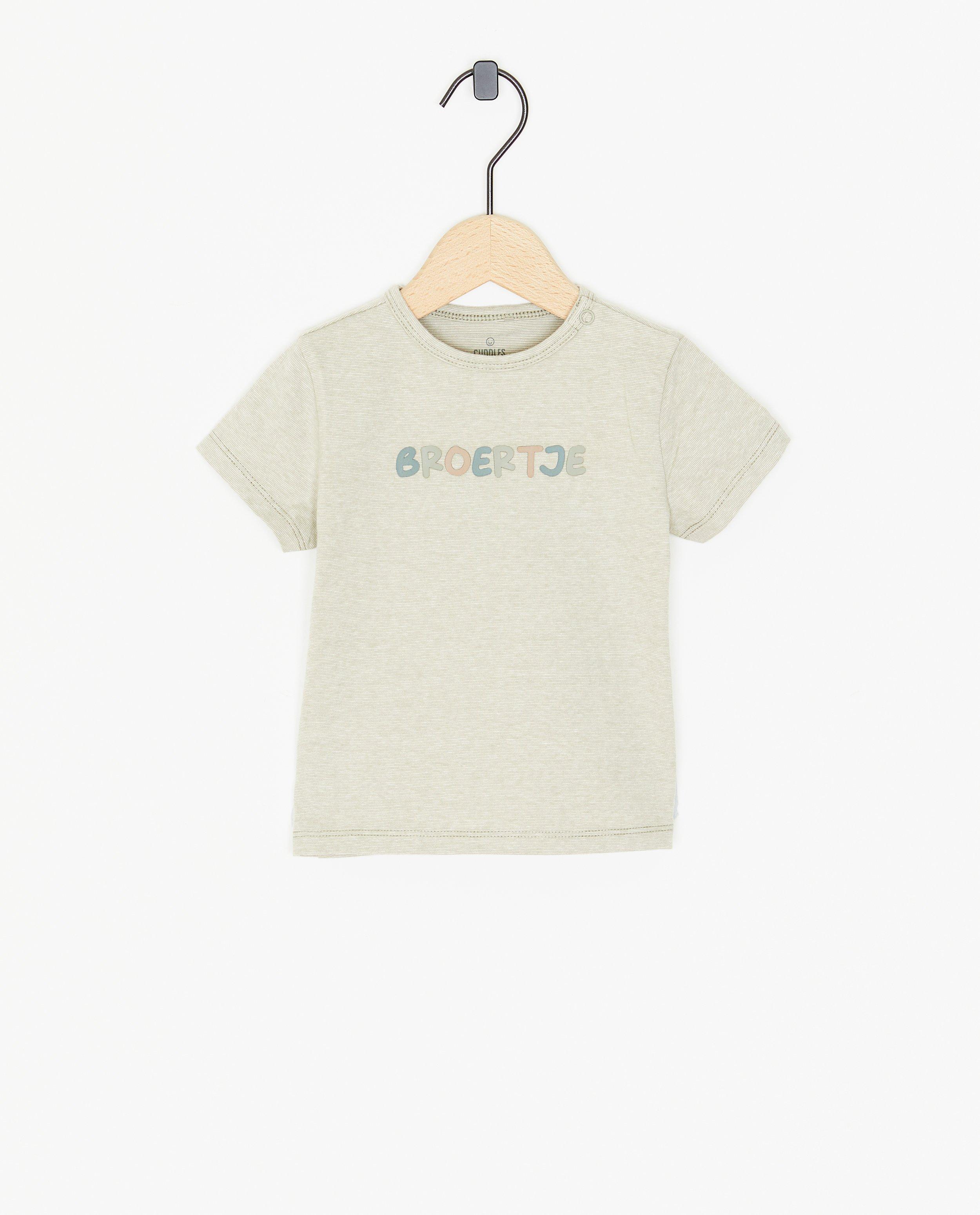 T-shirt met opschrift in reliëf - null - Cuddles and Smiles