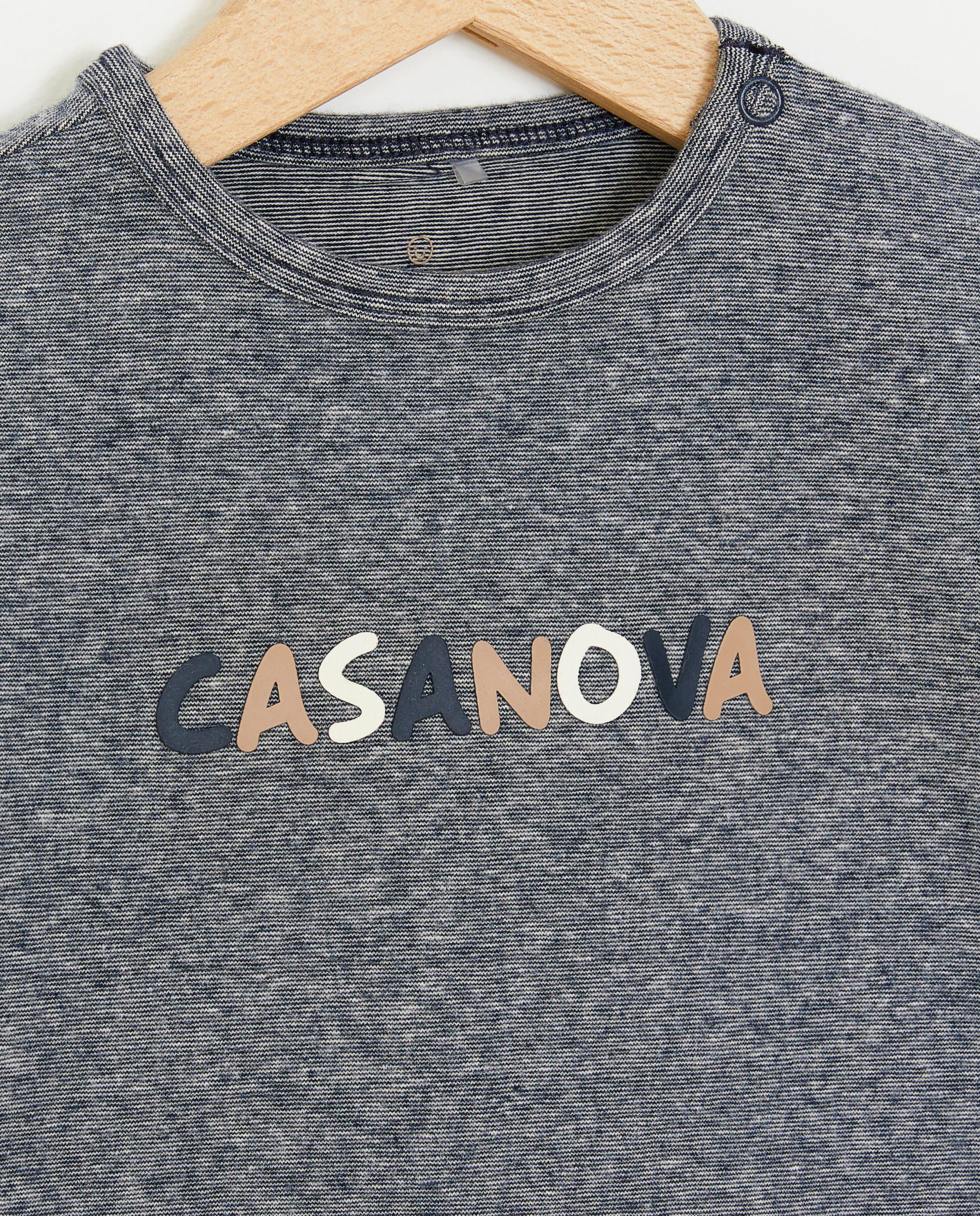 T-shirts - T-shirt met opschrift in reliëf (FR)