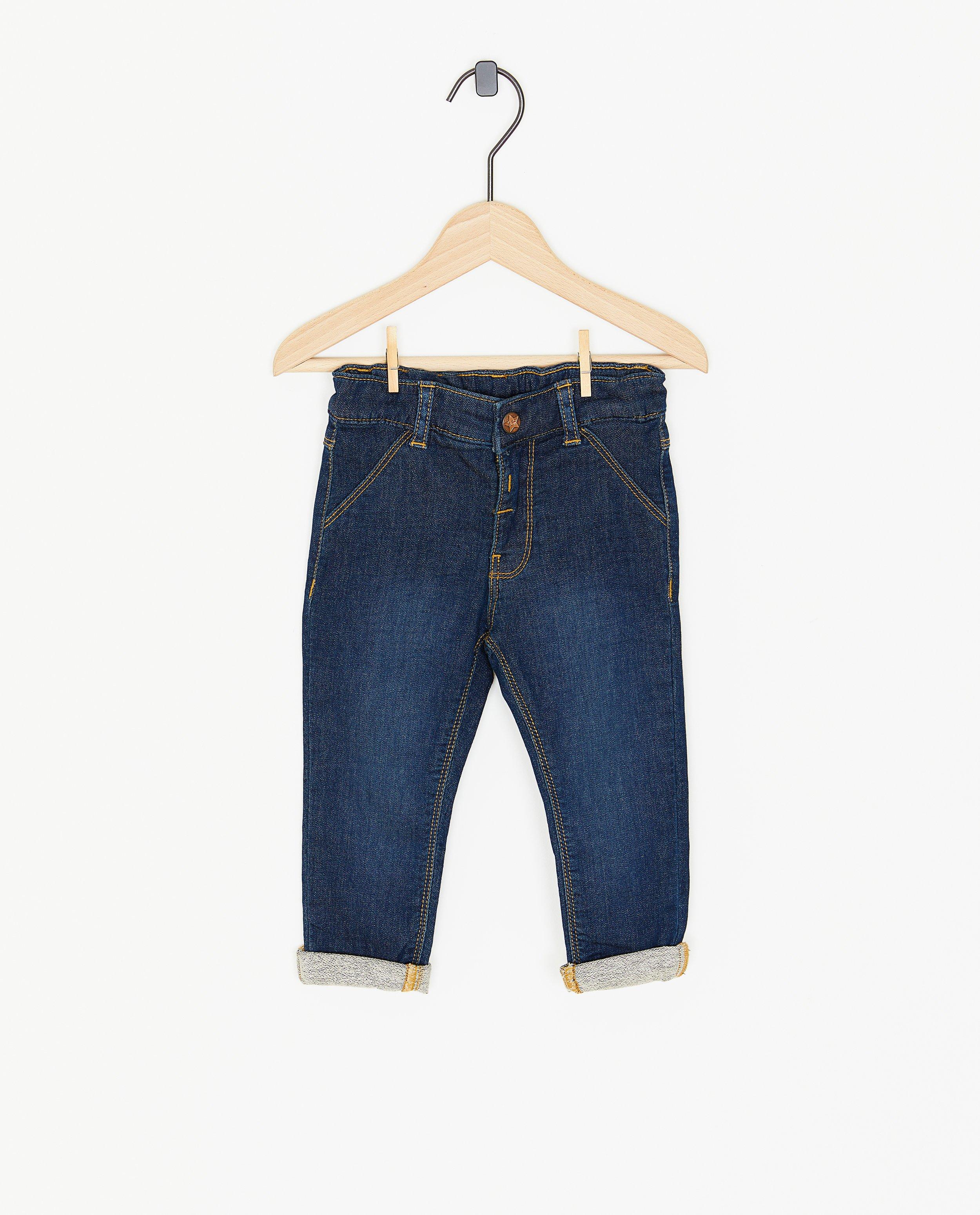 Donkerblauwe jeansbroek - null - Feetje