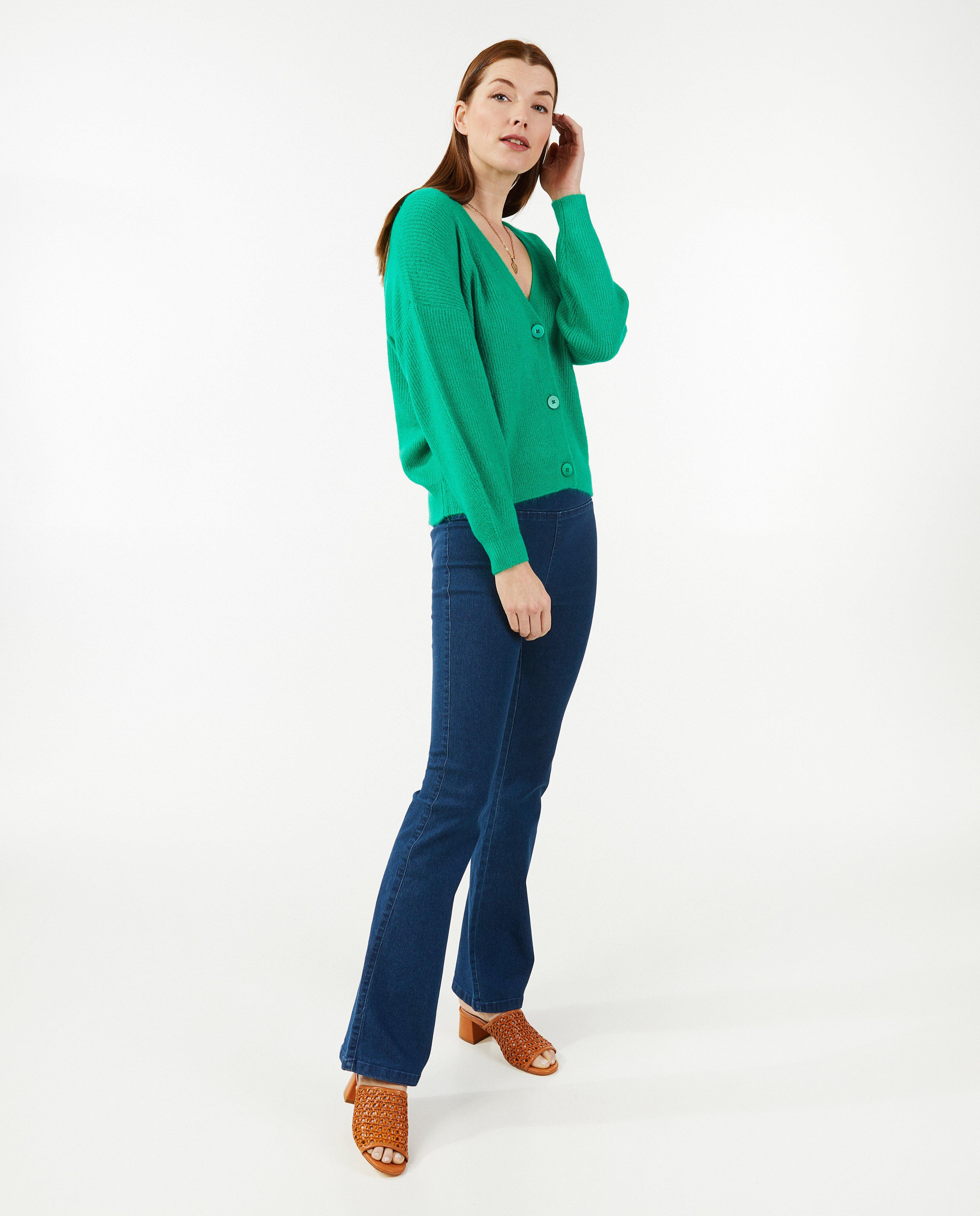 Jeggings bleu foncé, coupe à pattes d’éléphant (flared) - null - OVS
