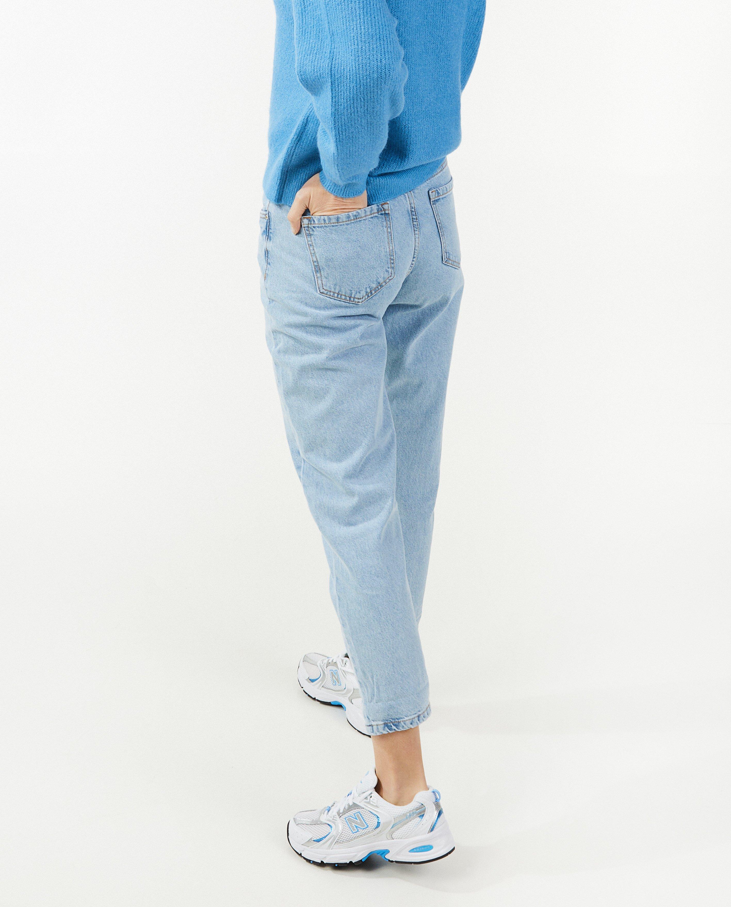 Jeans - Jeans bleu, coupe mom