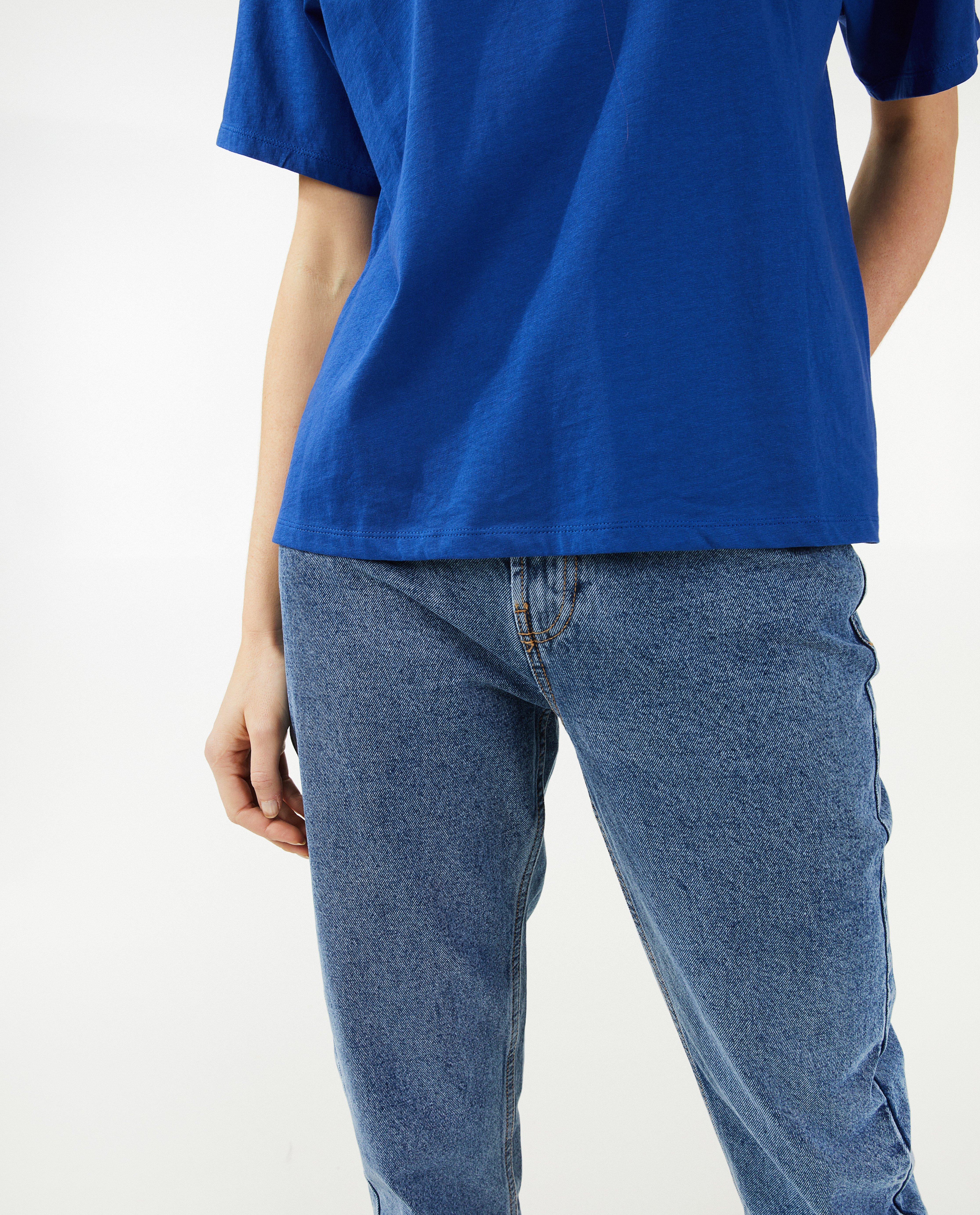 Jeans - Jeans bleu, coupe mom