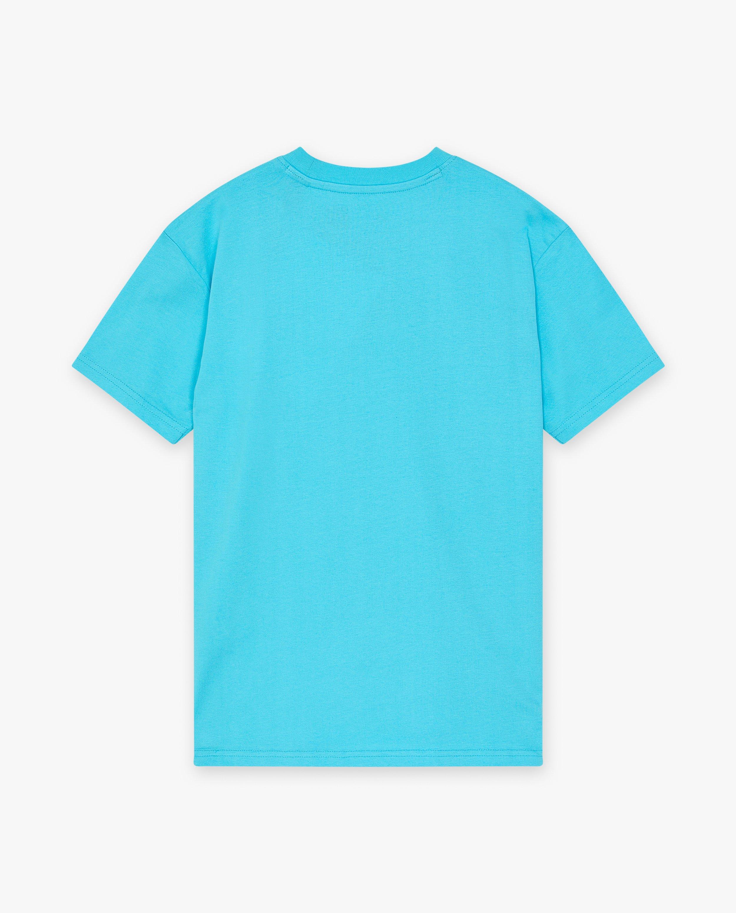 T-shirts - T-shirt bleu à inscription