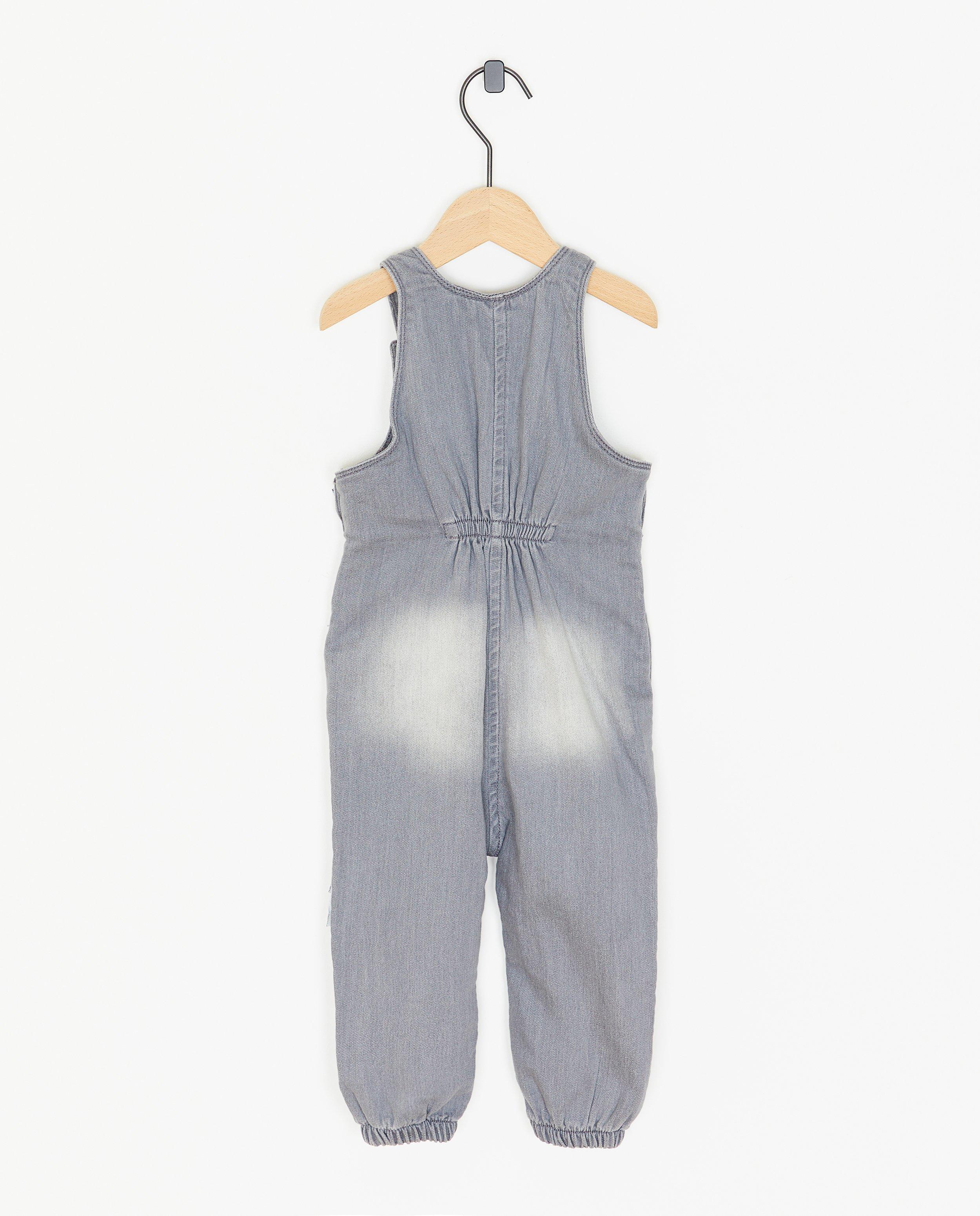 Jeans - Salopette grise