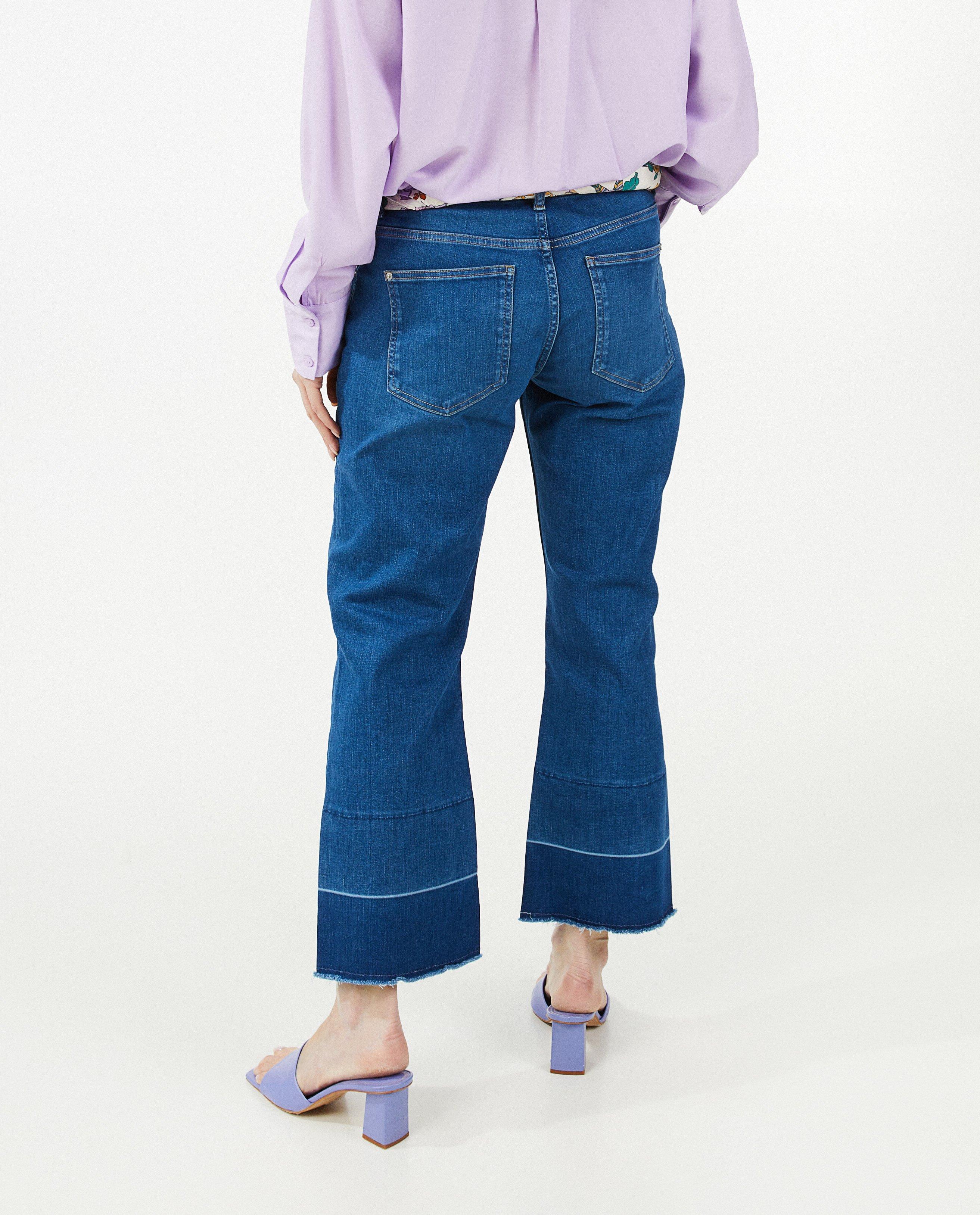 Jeans - Blauwe jeans, flared fit