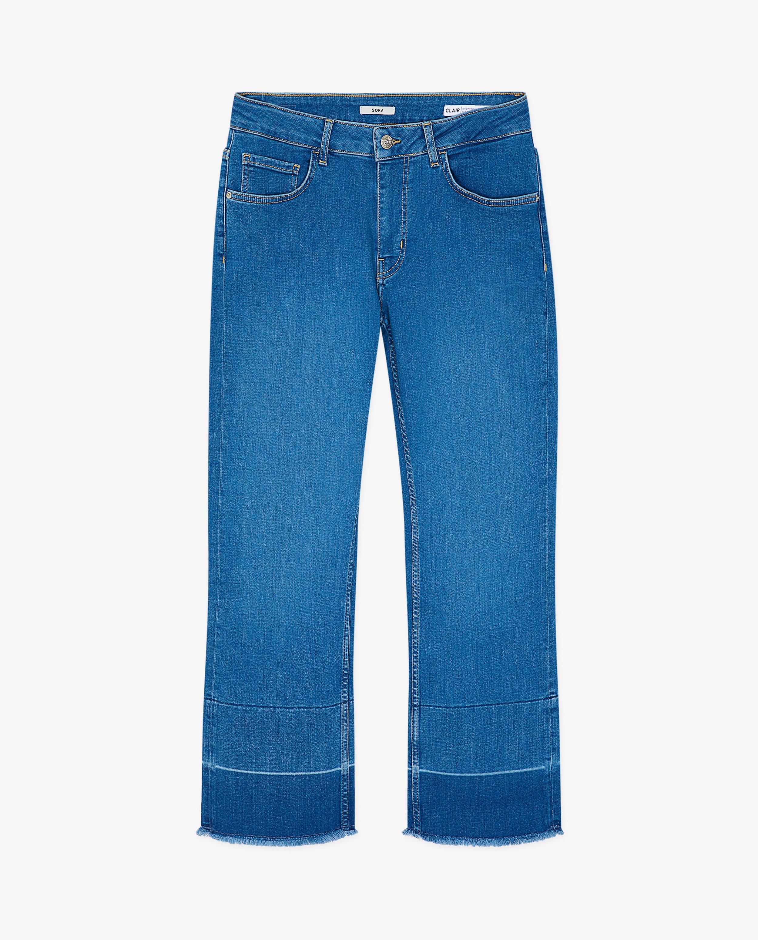 Jeans - Blauwe jeans, flared fit