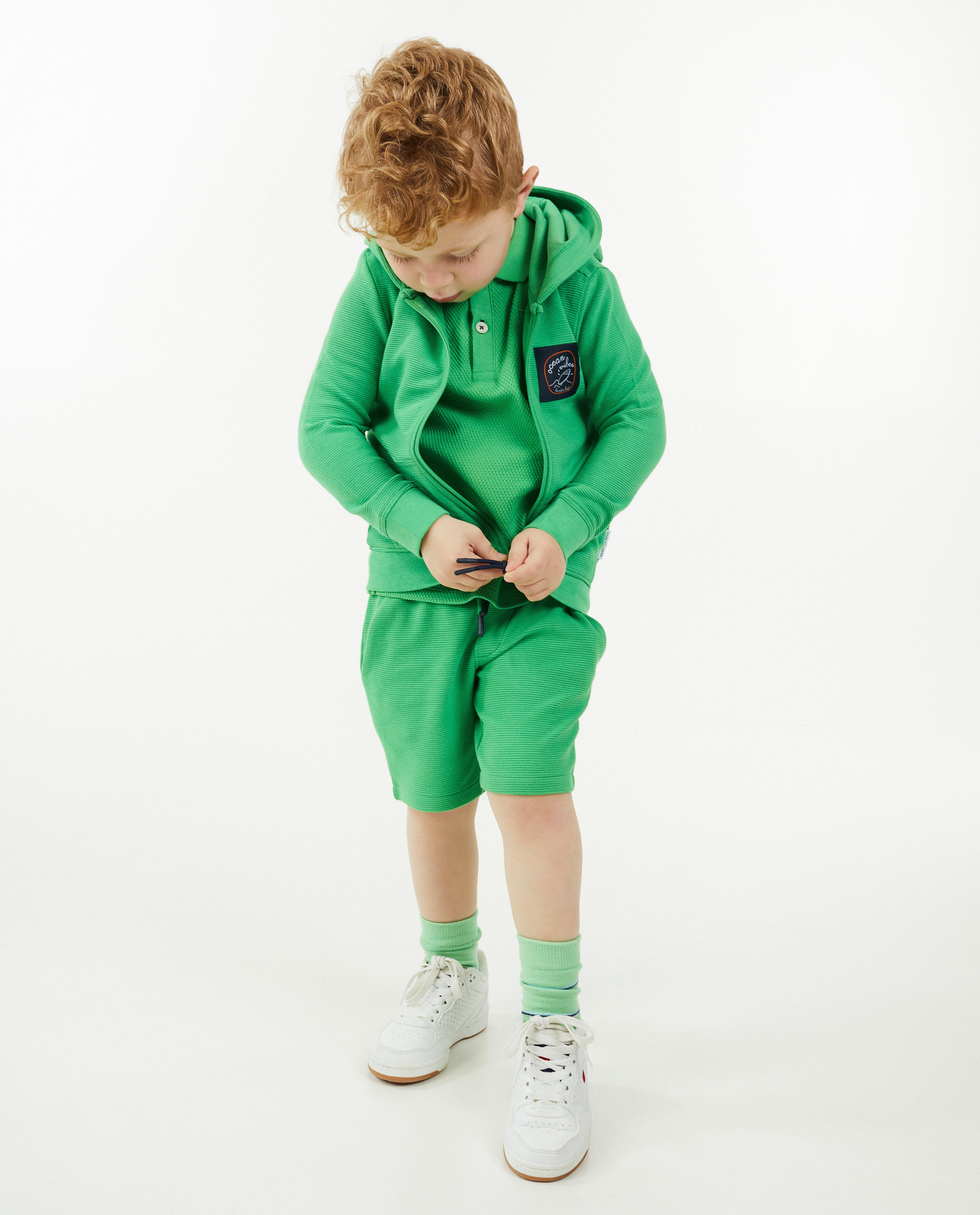 Groene cardigan met kap - null - Hampton Bays