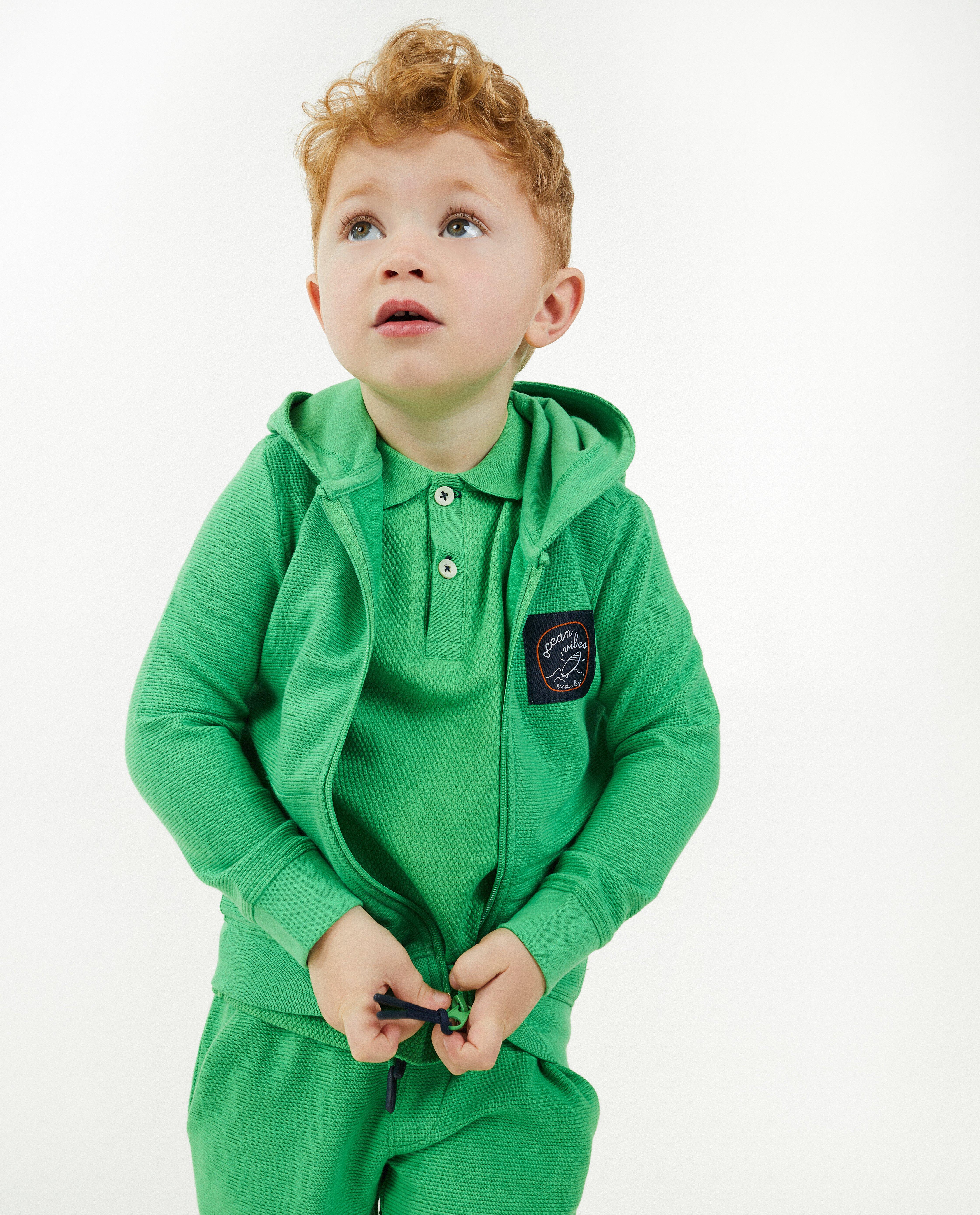 Cardigan - Groene cardigan met kap