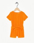 Oranje jumpsuit met rib, baby - null - Nanja Massy