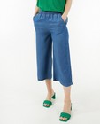Pantalons - Pantalon bleu, coupe à jambes larges