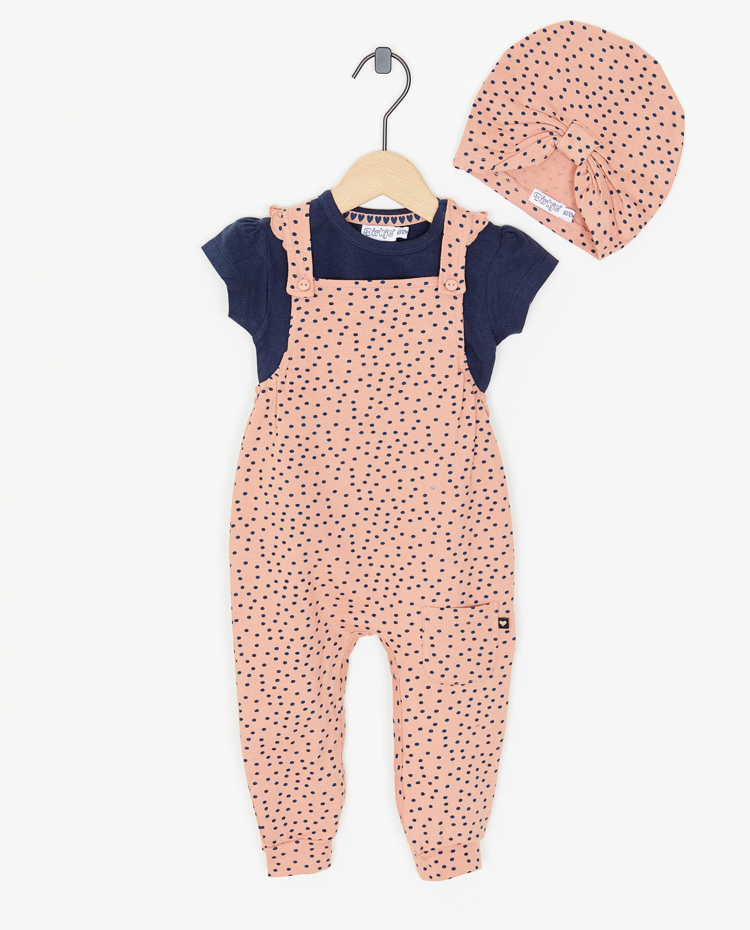 Sets - Set: salopette + T-shirt + muts