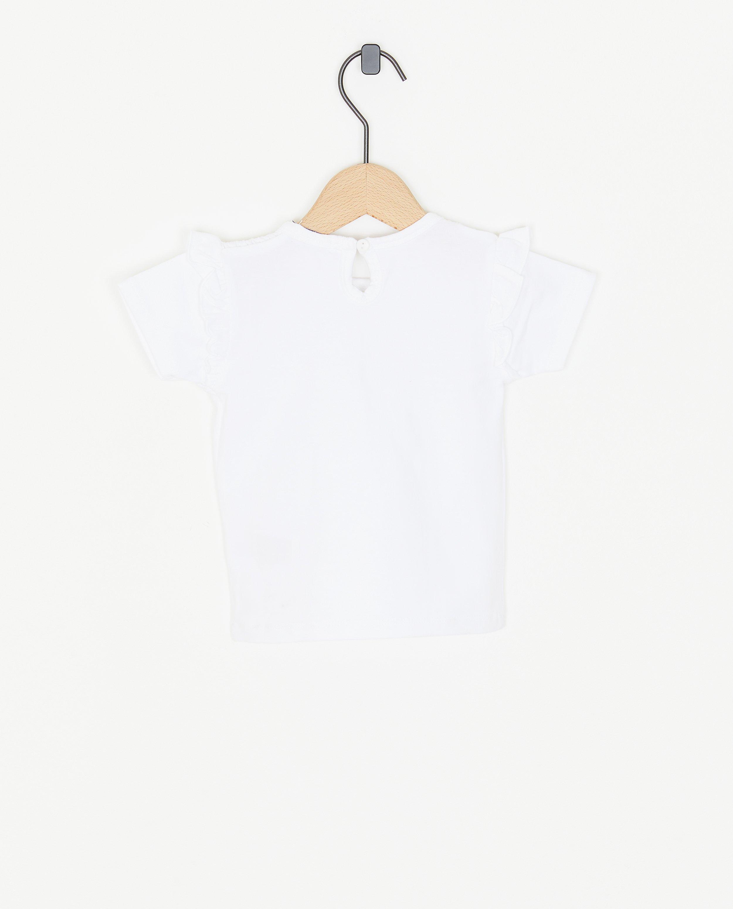 T-shirts - T-shirt met reliëfversiering
