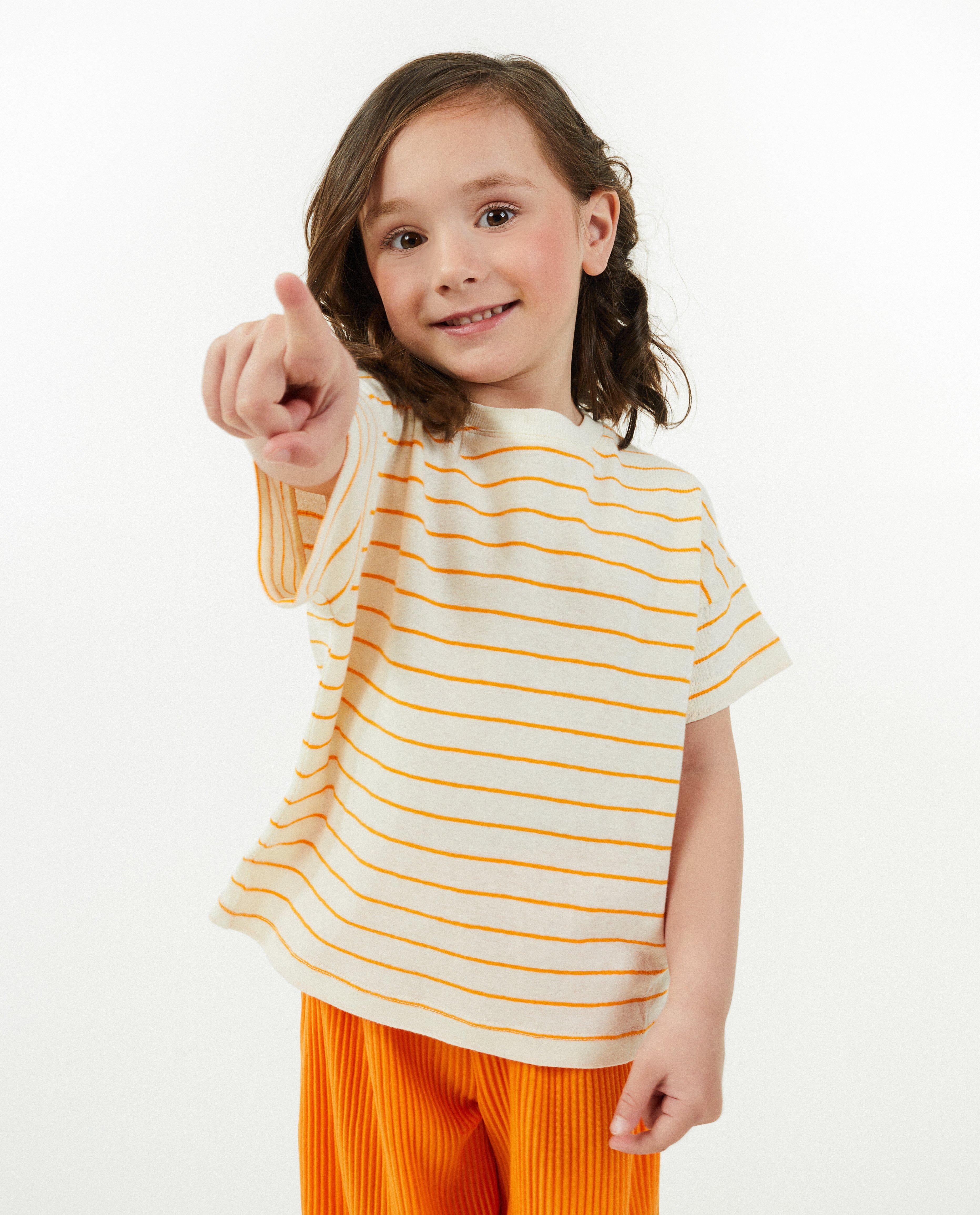 T-shirts - Unisex T-shirt met strepen, 3-8 jaar