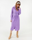 Robe violette avec accents plissés - null - Sora