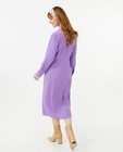 Robes - Robe violette avec accents plissés