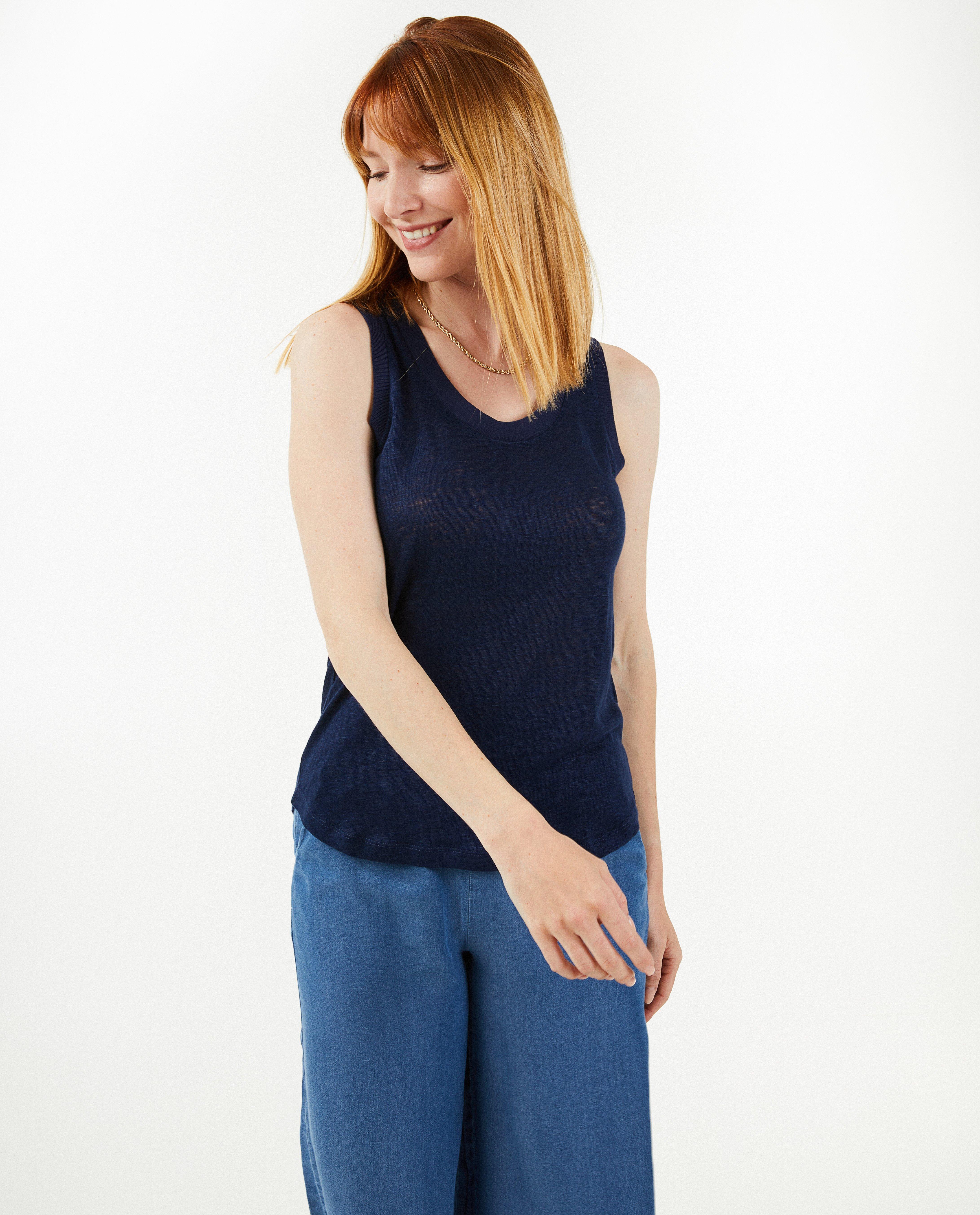 T-shirts - Top vert en fin tricot