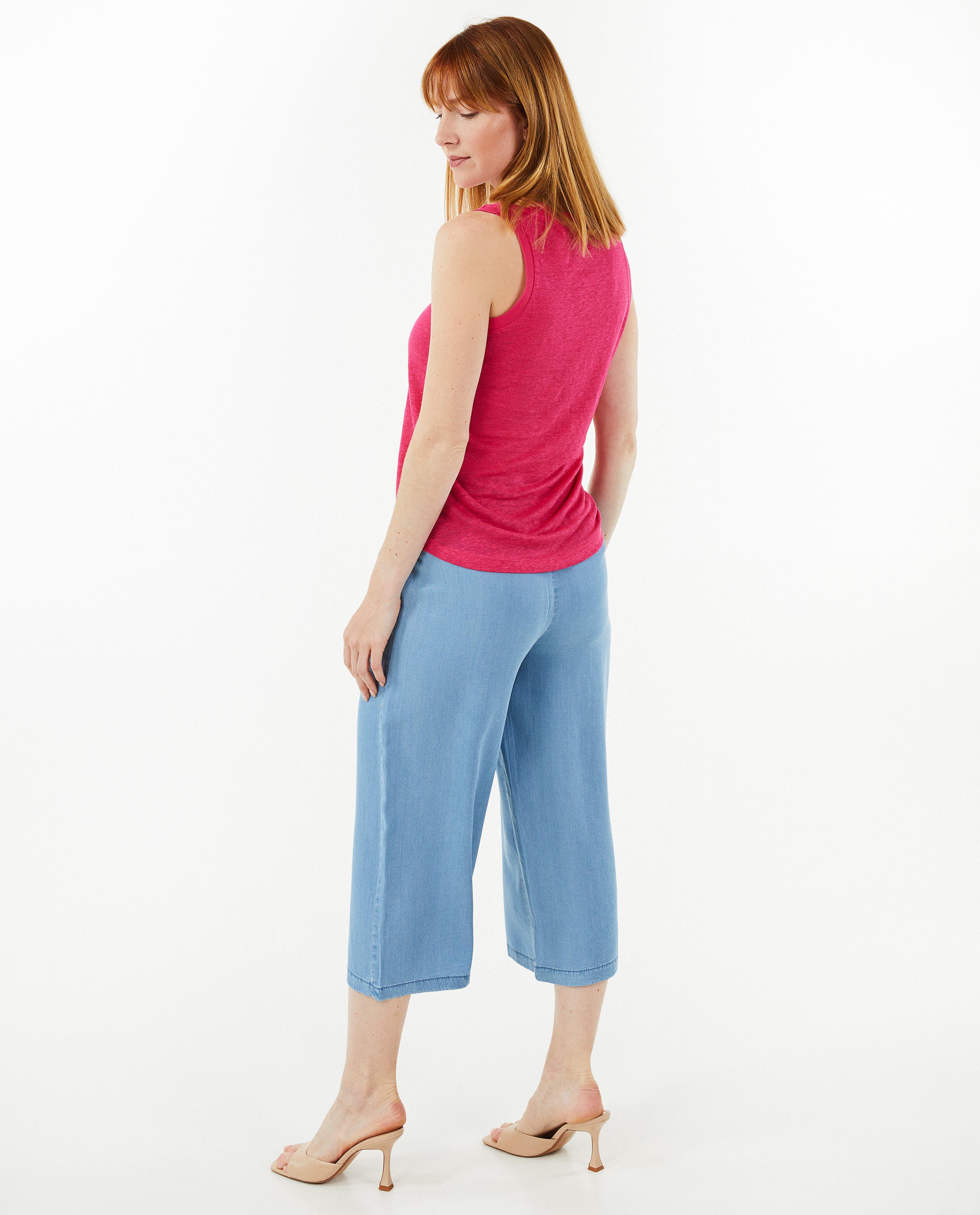 T-shirts - Top vert en fin tricot