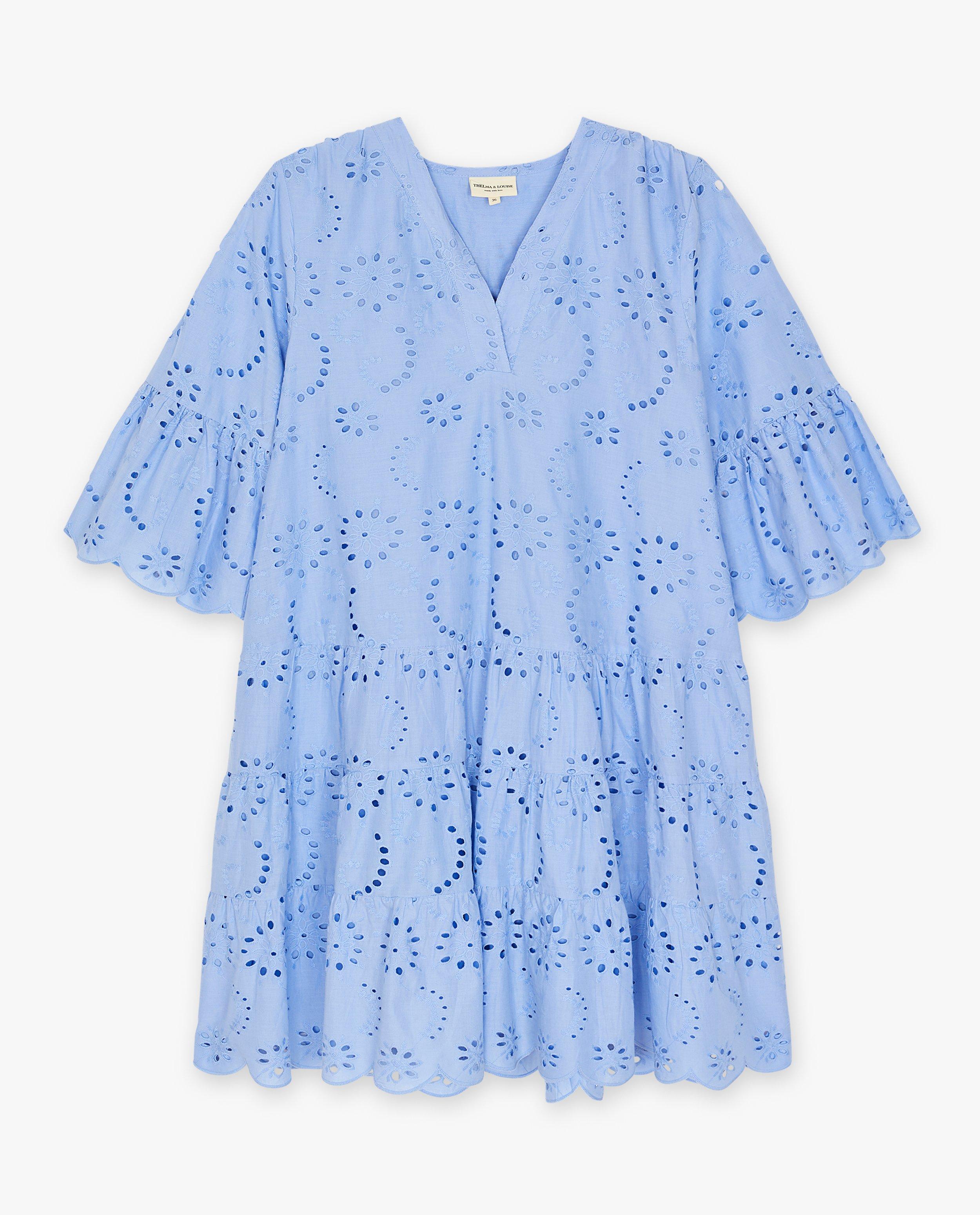 Kleedjes - Jurk met broderie anglaise