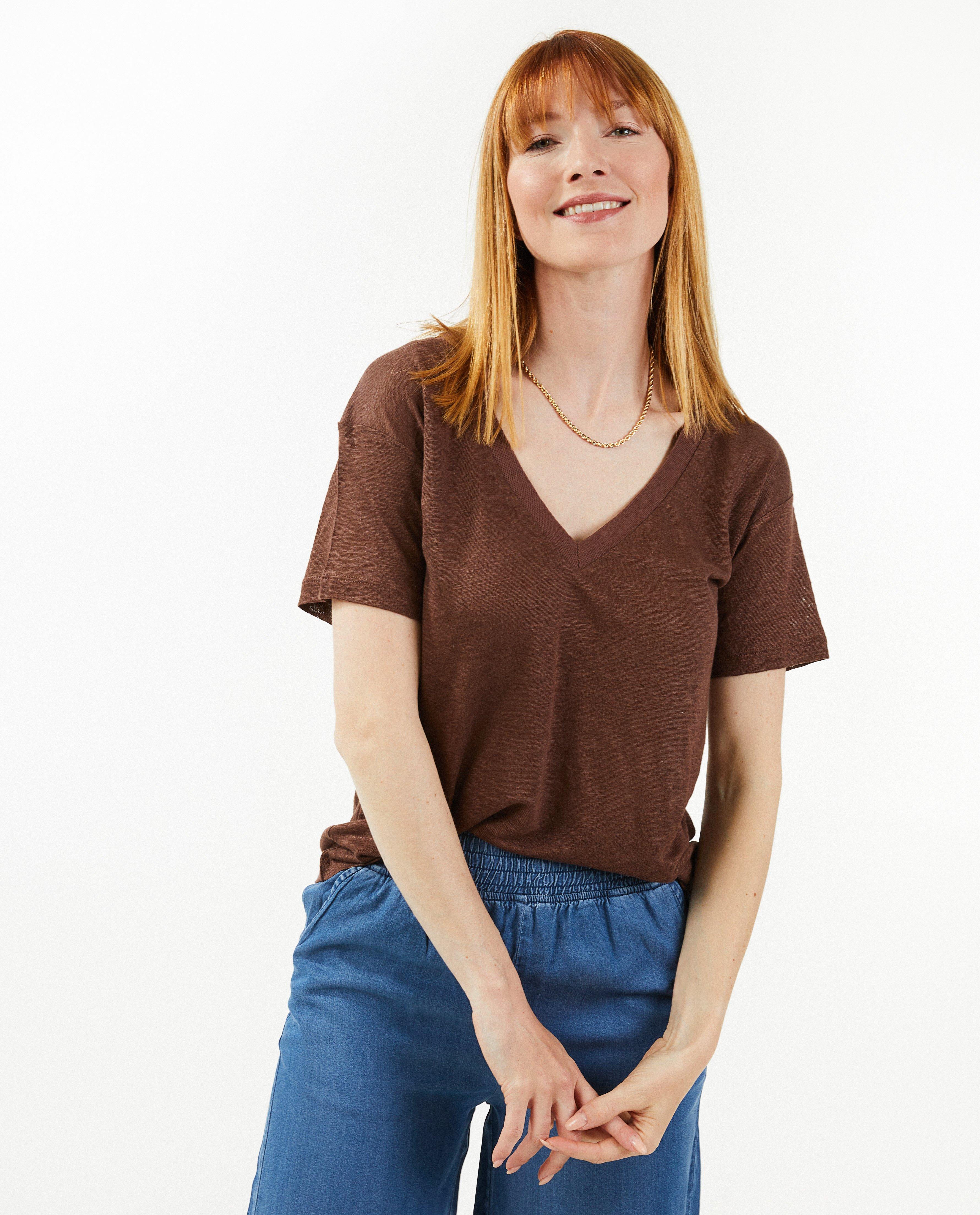 T-shirts - T-shirt en fin tricot