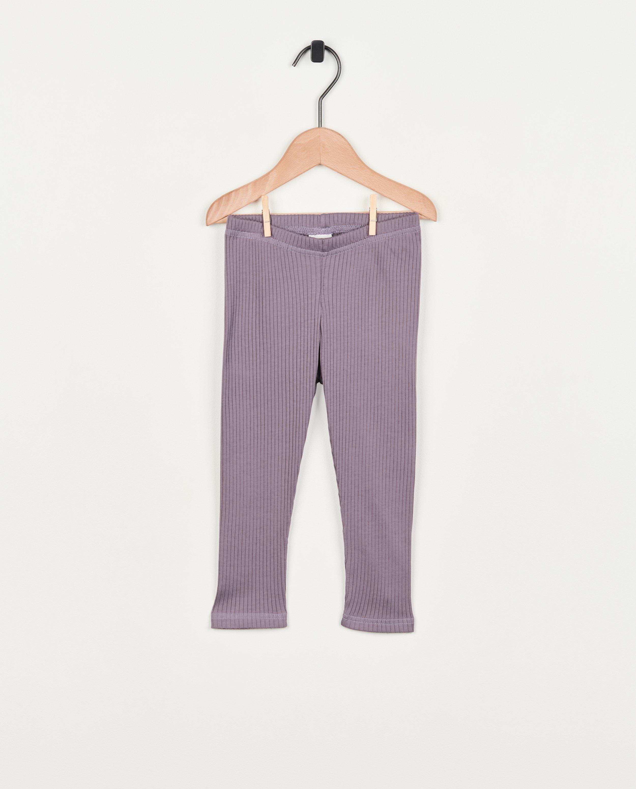 Leggings mauves côtelés - null - Müsli