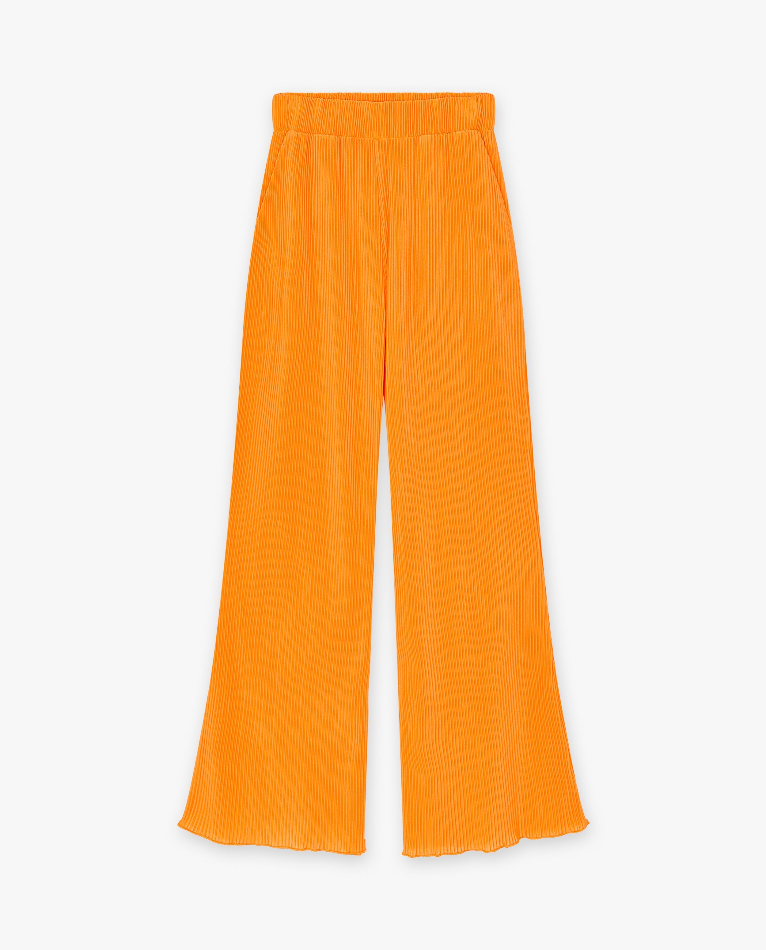 Pantalons - Pantalon orange à jambes larges