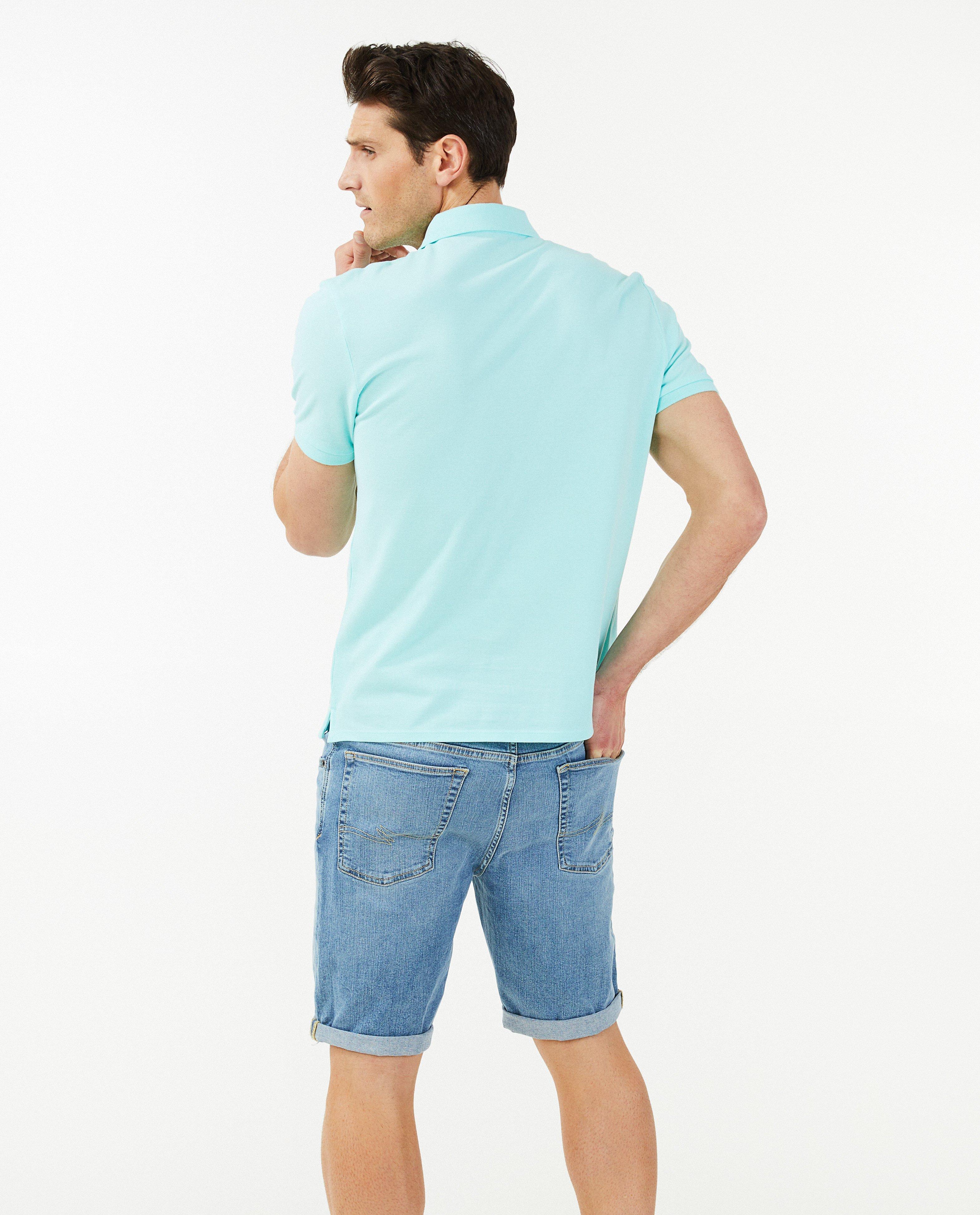 Polo's - Lichtblauwe polo, regular fit