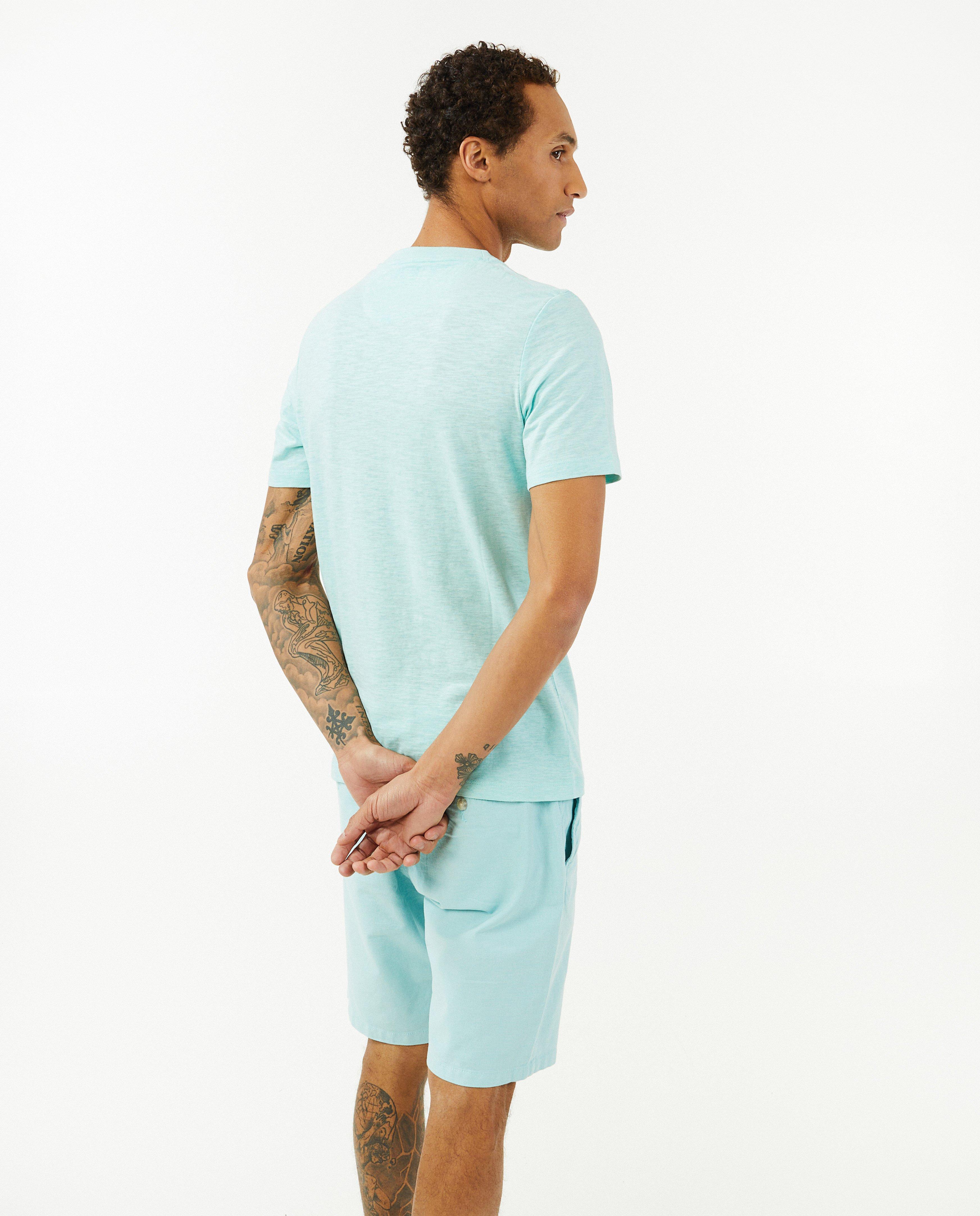 Beige T-shirt met opschrift - Product Detail - lichtblauw - afbeelding nummer 3