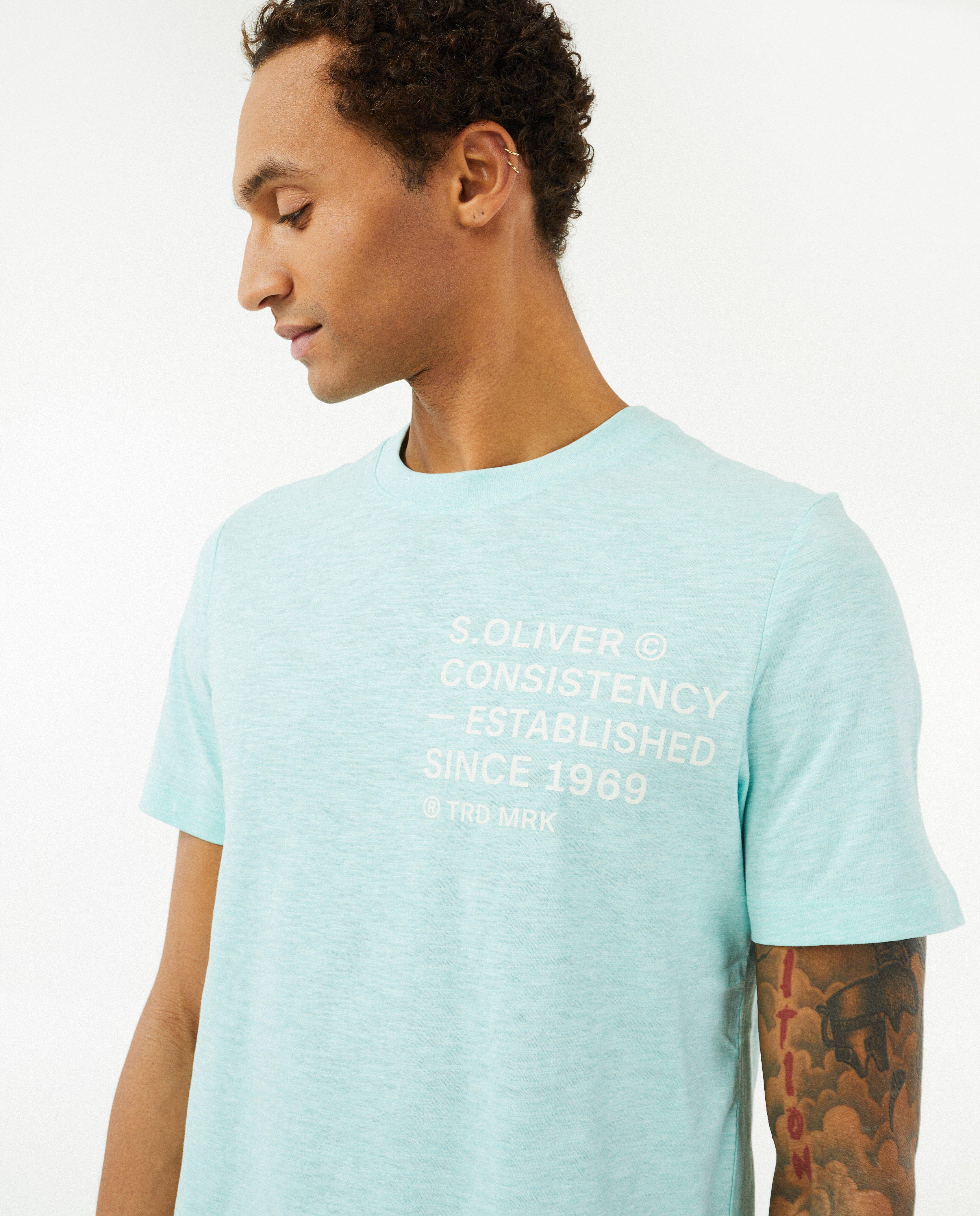 Beige T-shirt met opschrift - Product Detail - lichtblauw - afbeelding nummer 4