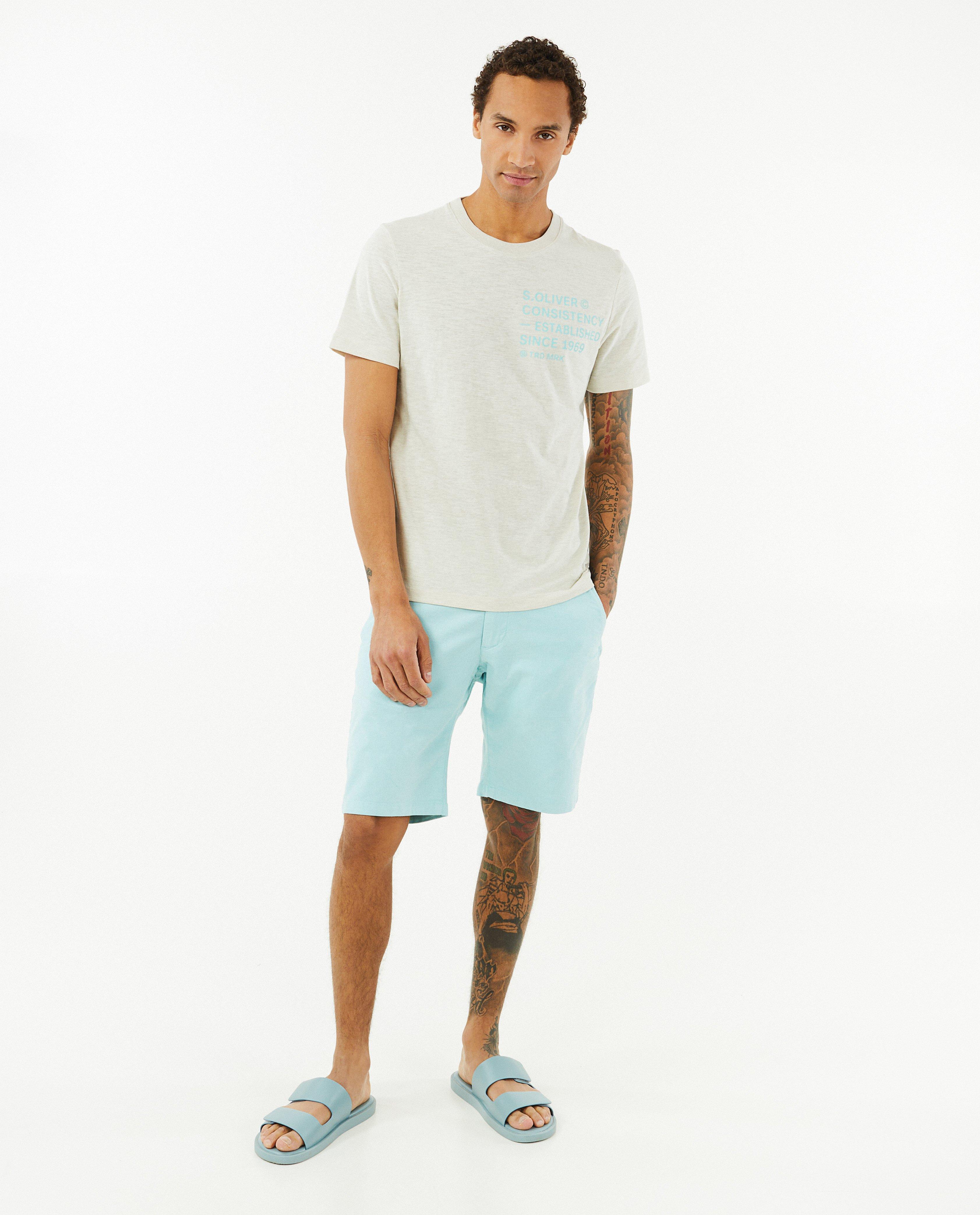 Beige T-shirt met opschrift - Product Detail - wit - afbeelding nummer 1