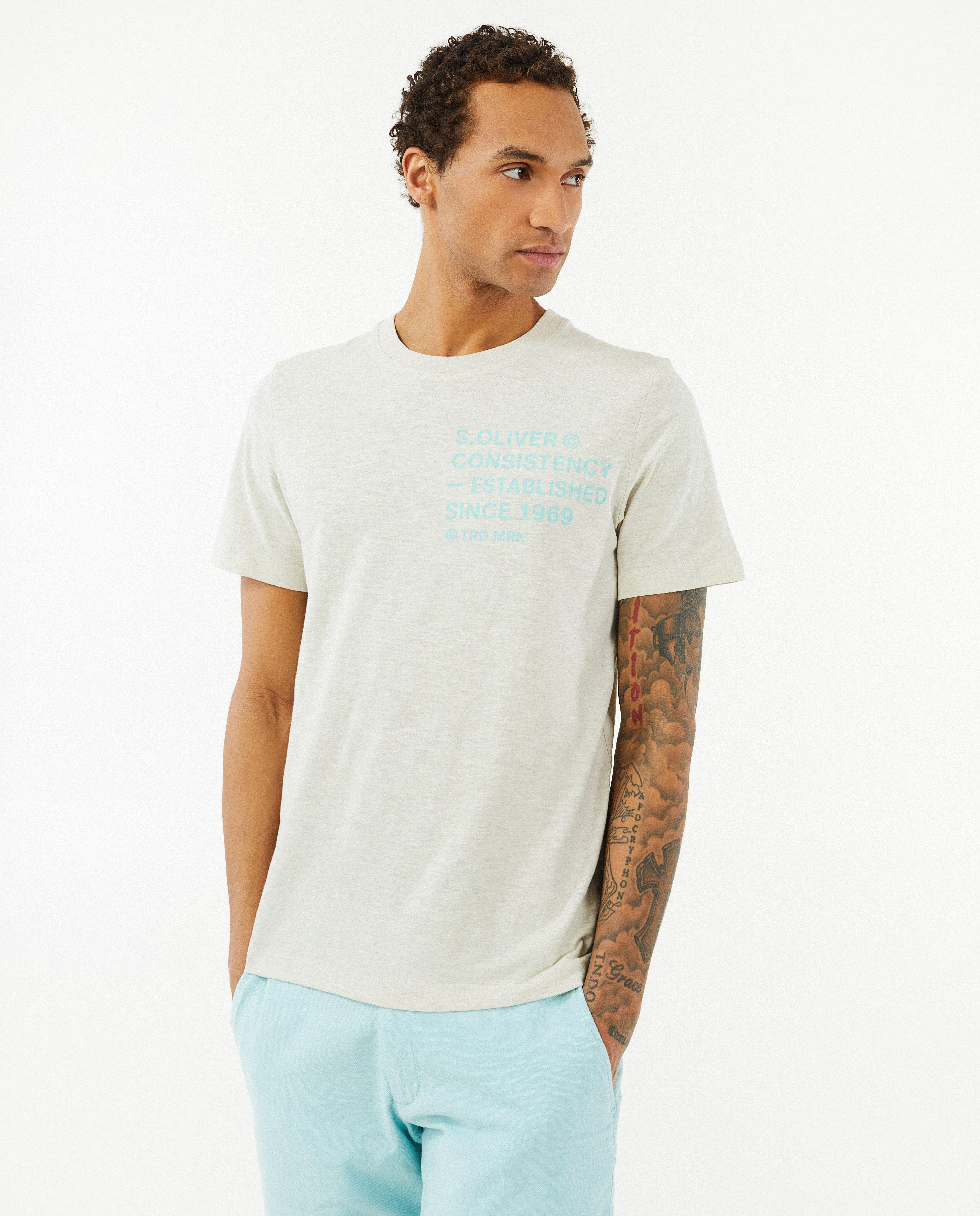 Beige T-shirt met opschrift - Product Detail - wit - afbeelding nummer 2