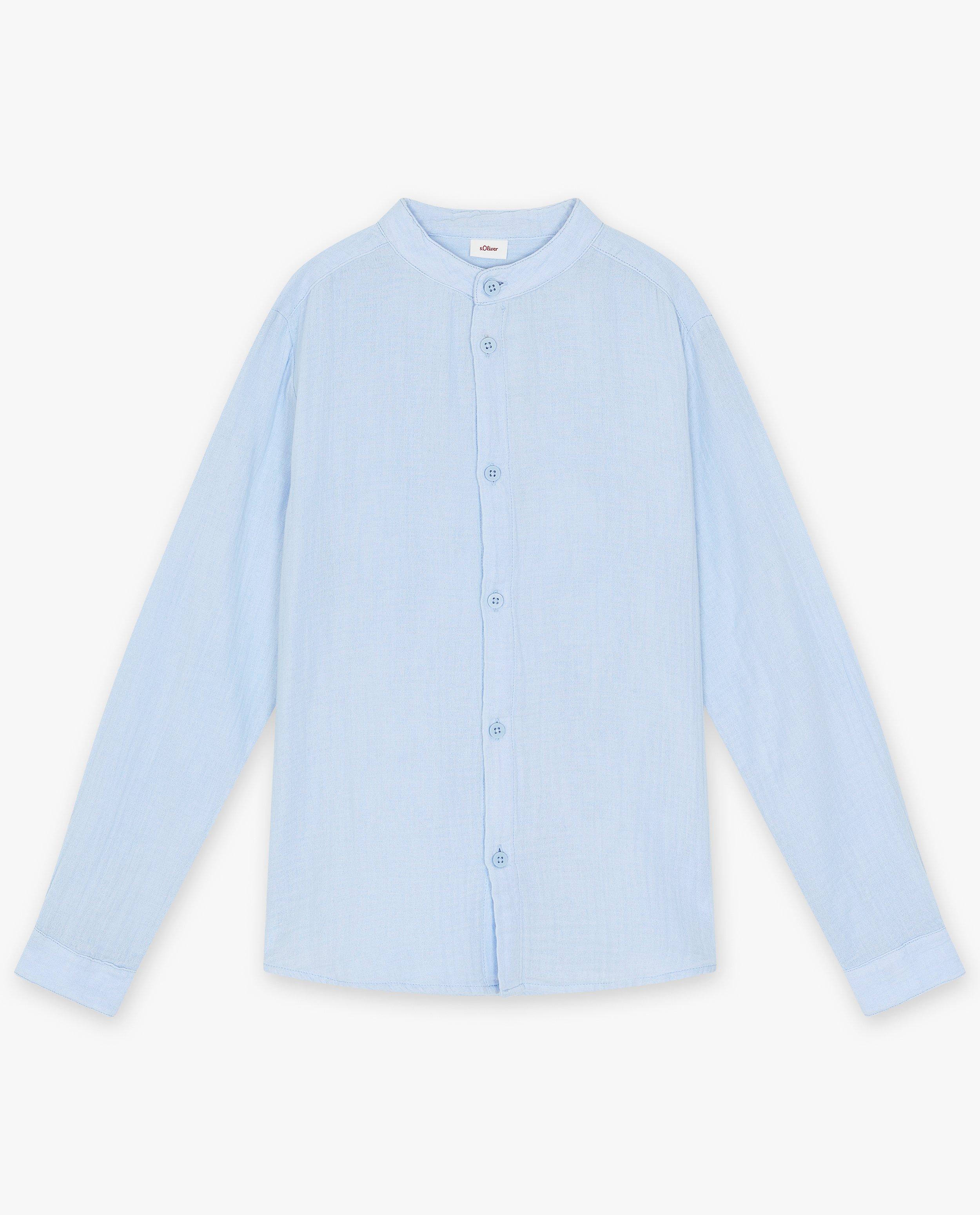 Chemise bleu clair en tétra - null - S. Oliver
