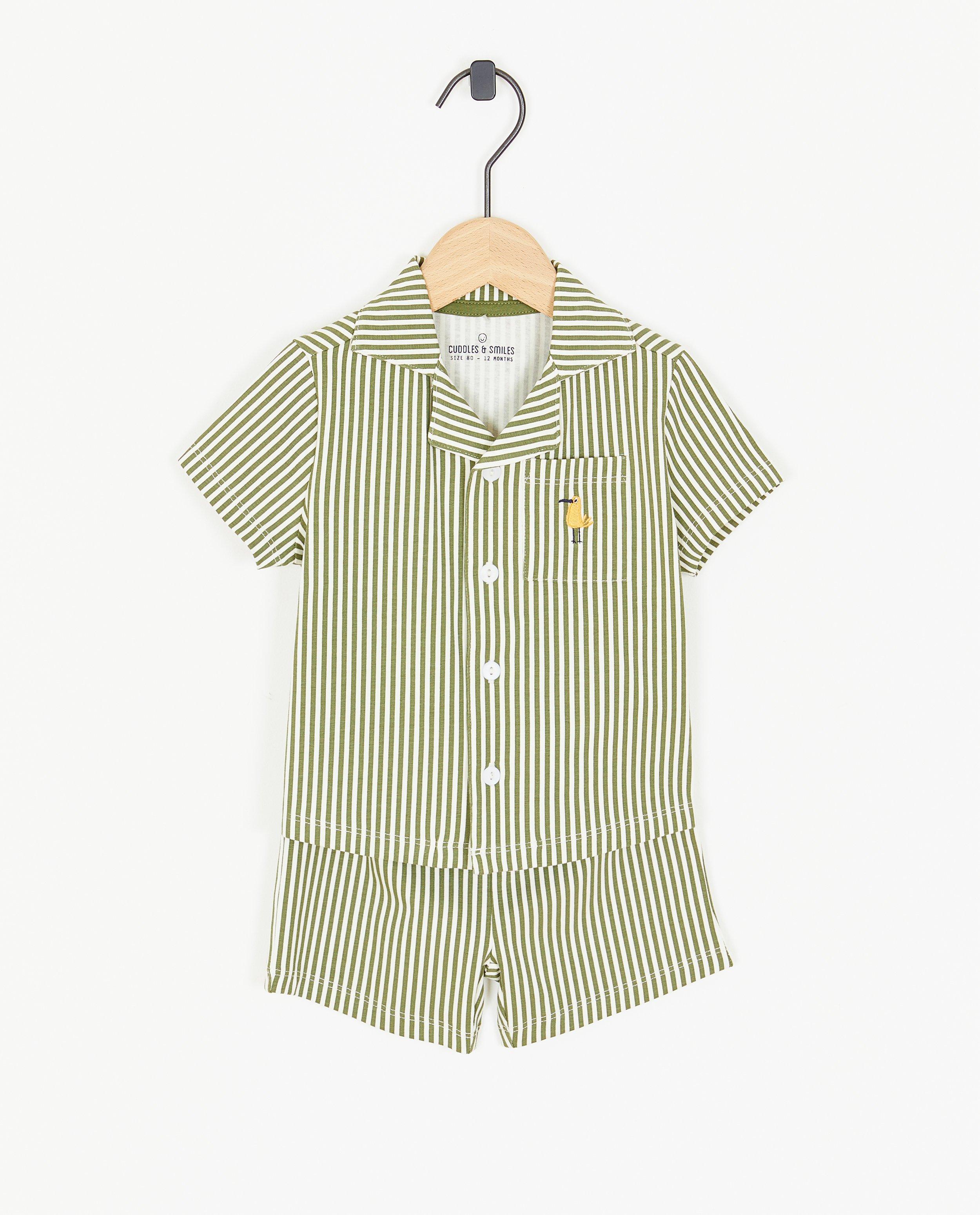 Nachtkleding - Pyjama met borduursel