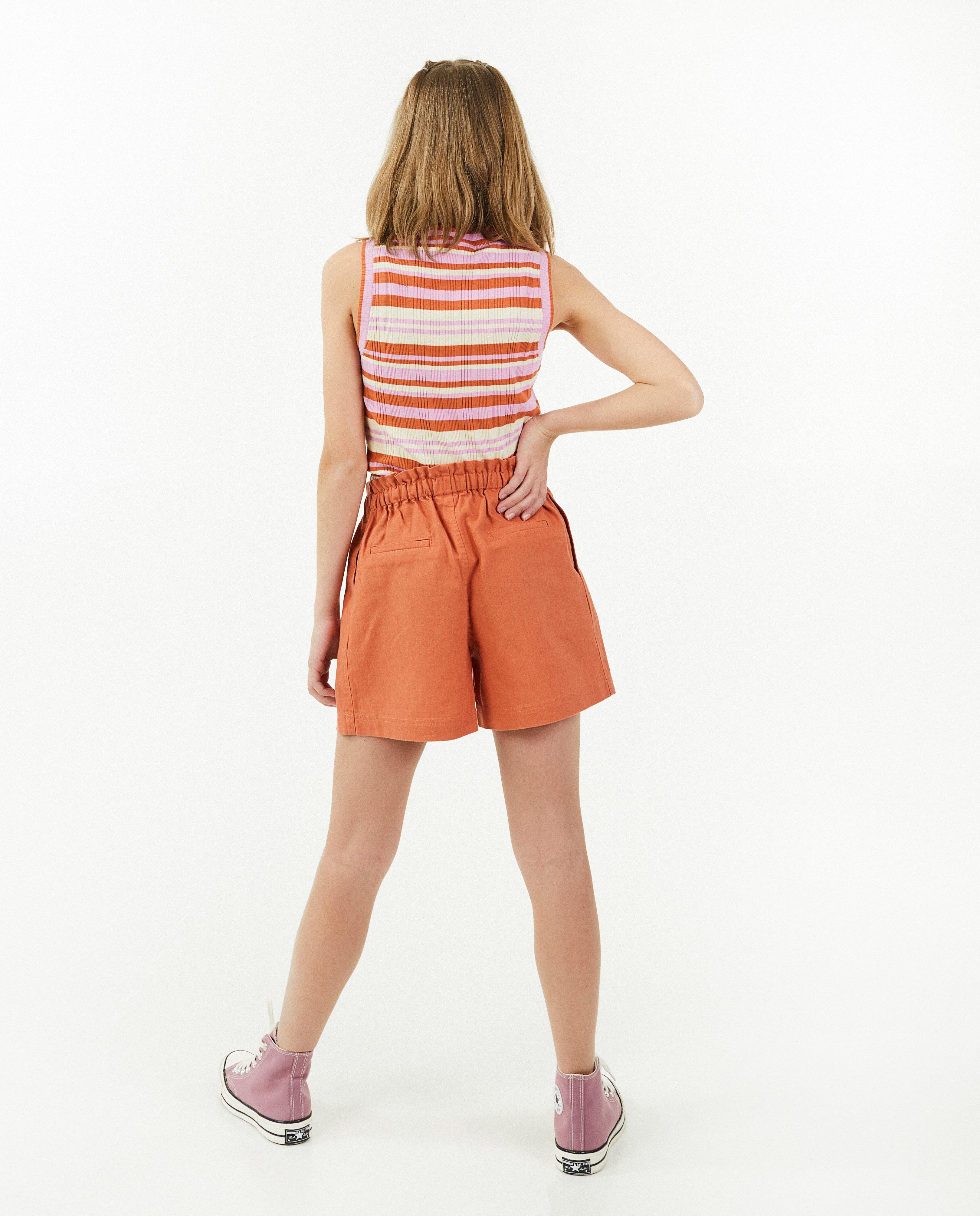 T-shirts - Gestreepte top met rib