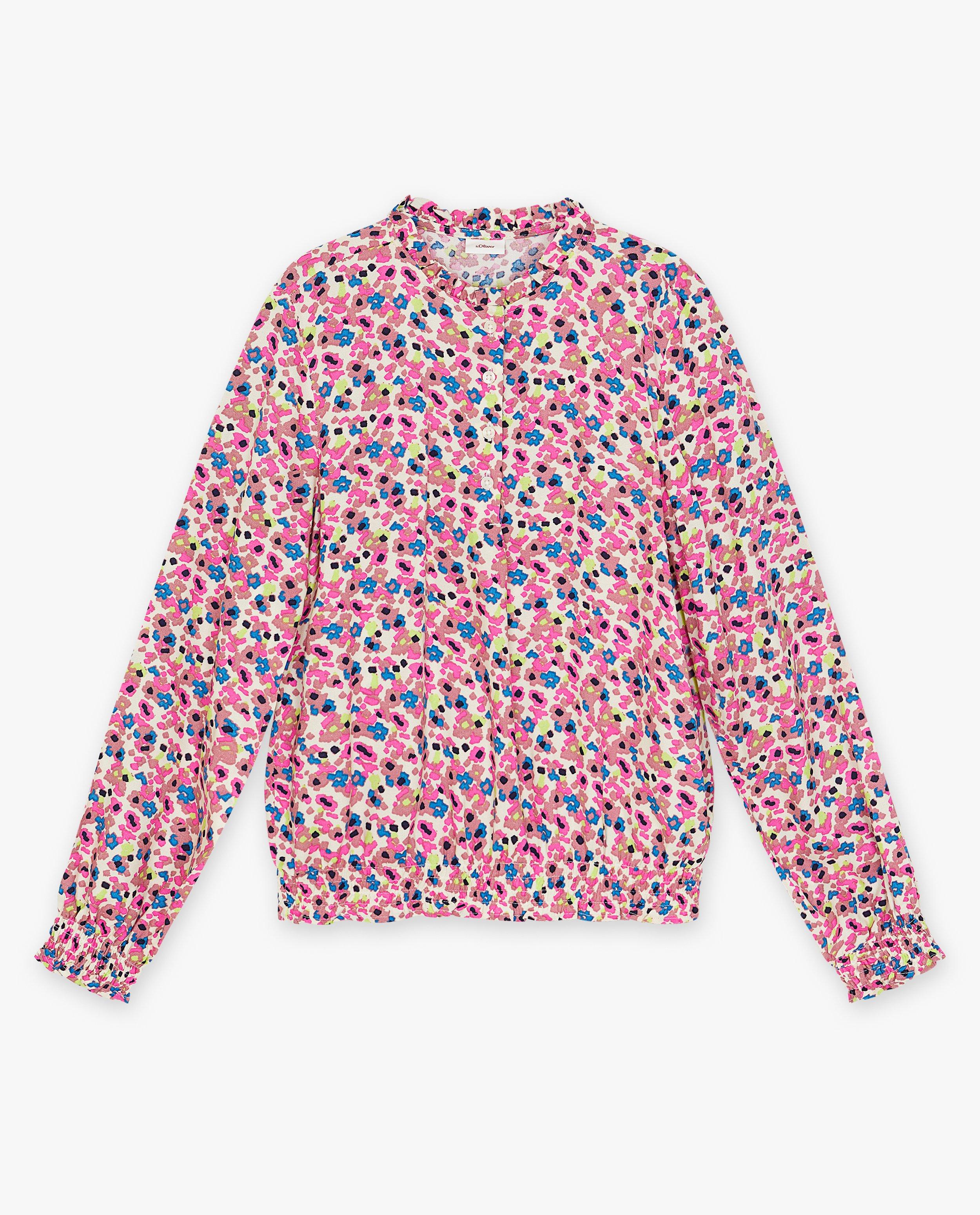 Blouse met bloemenprint - null - S. Oliver