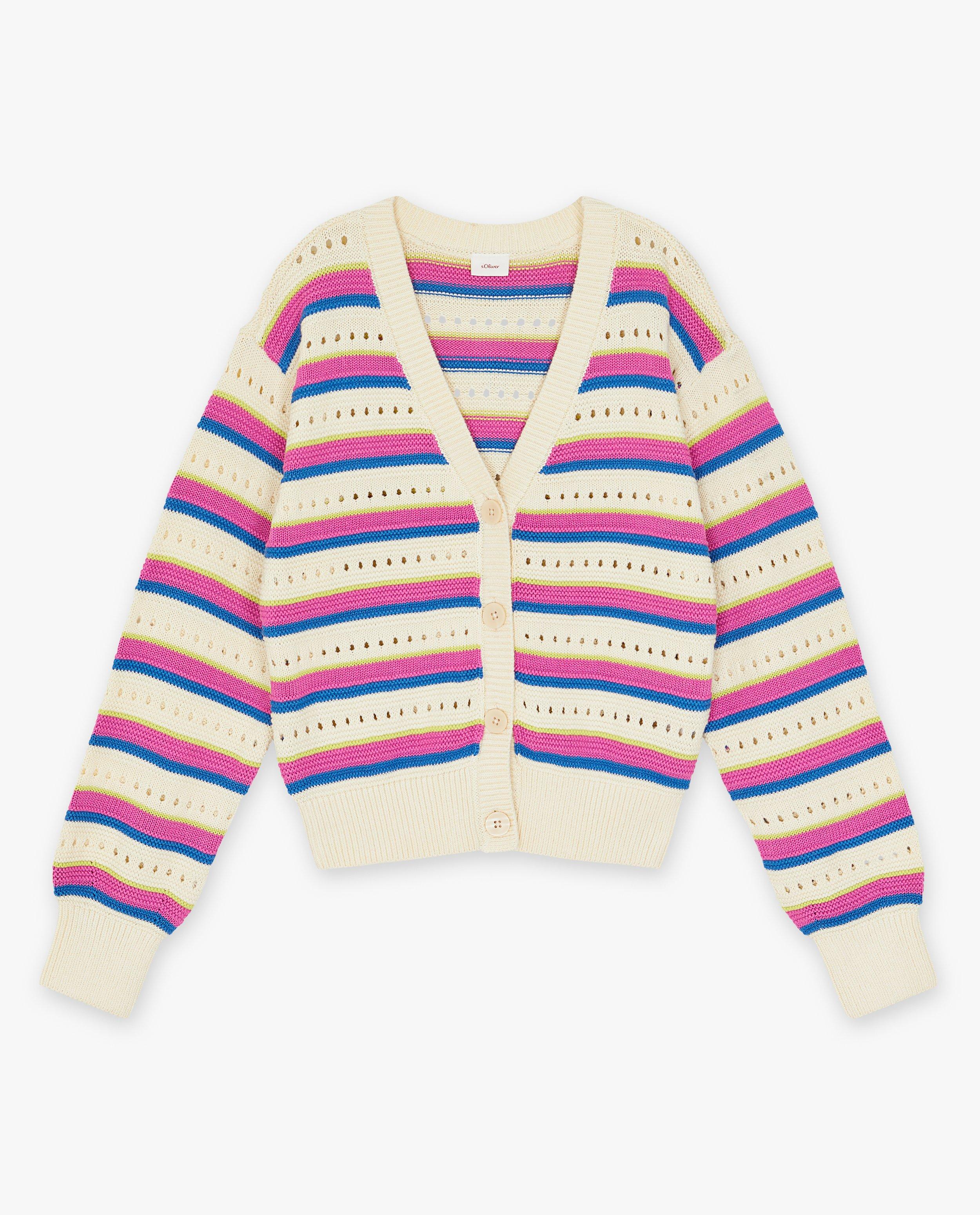 Cardigan met strepen - null - S. Oliver
