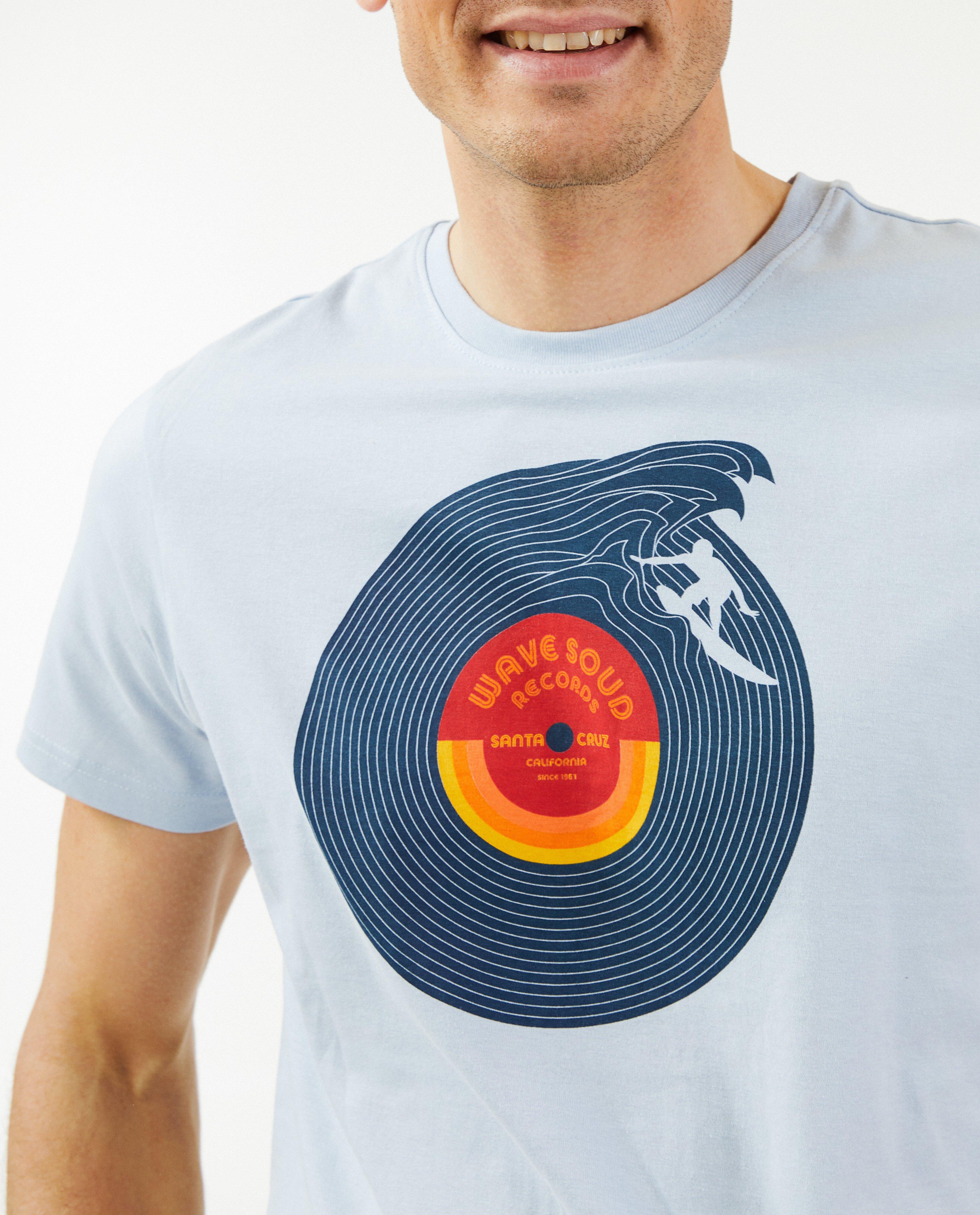 T-shirts - Lichtblauw T-shirt met print