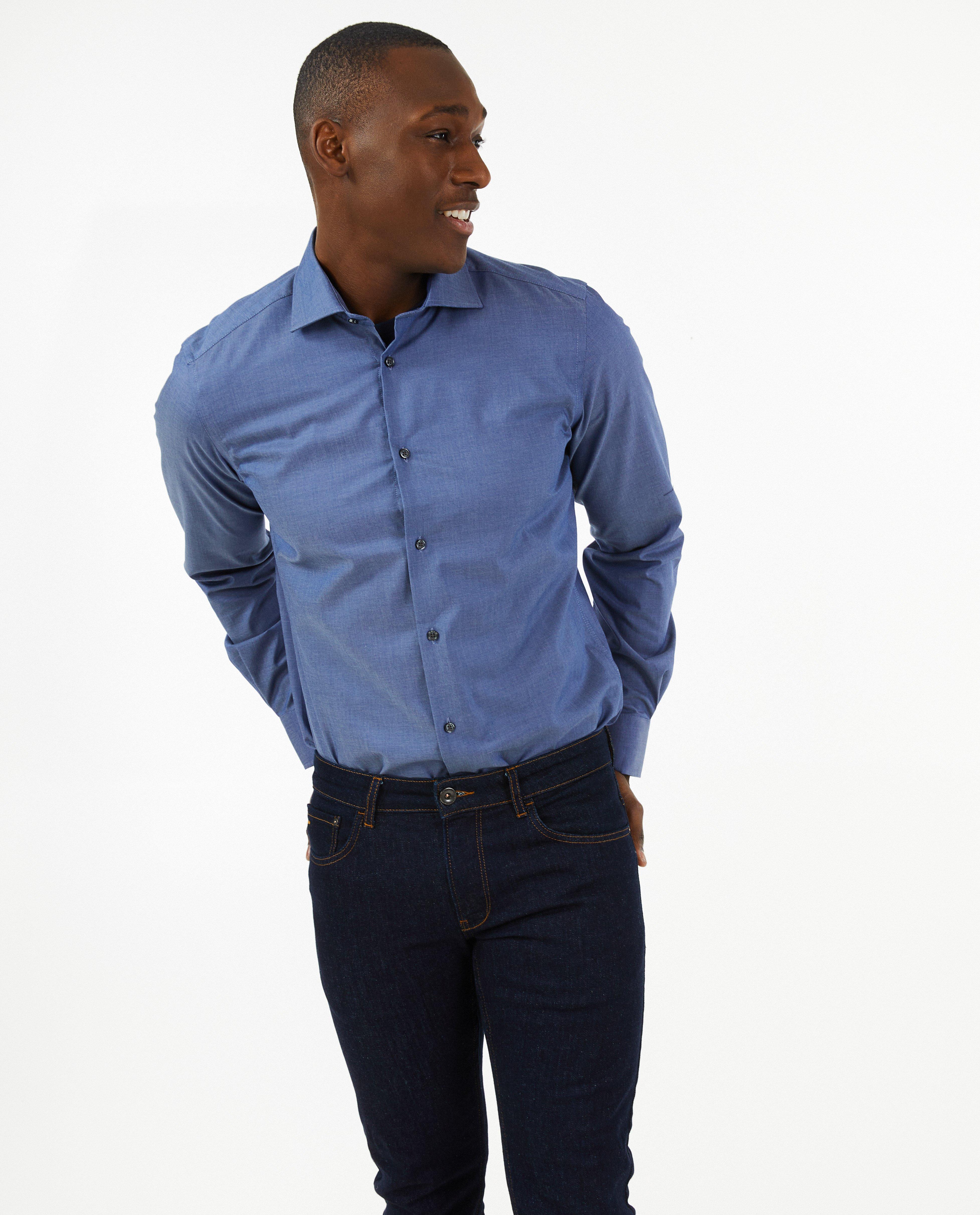 Chemises - Chemise bleu foncé