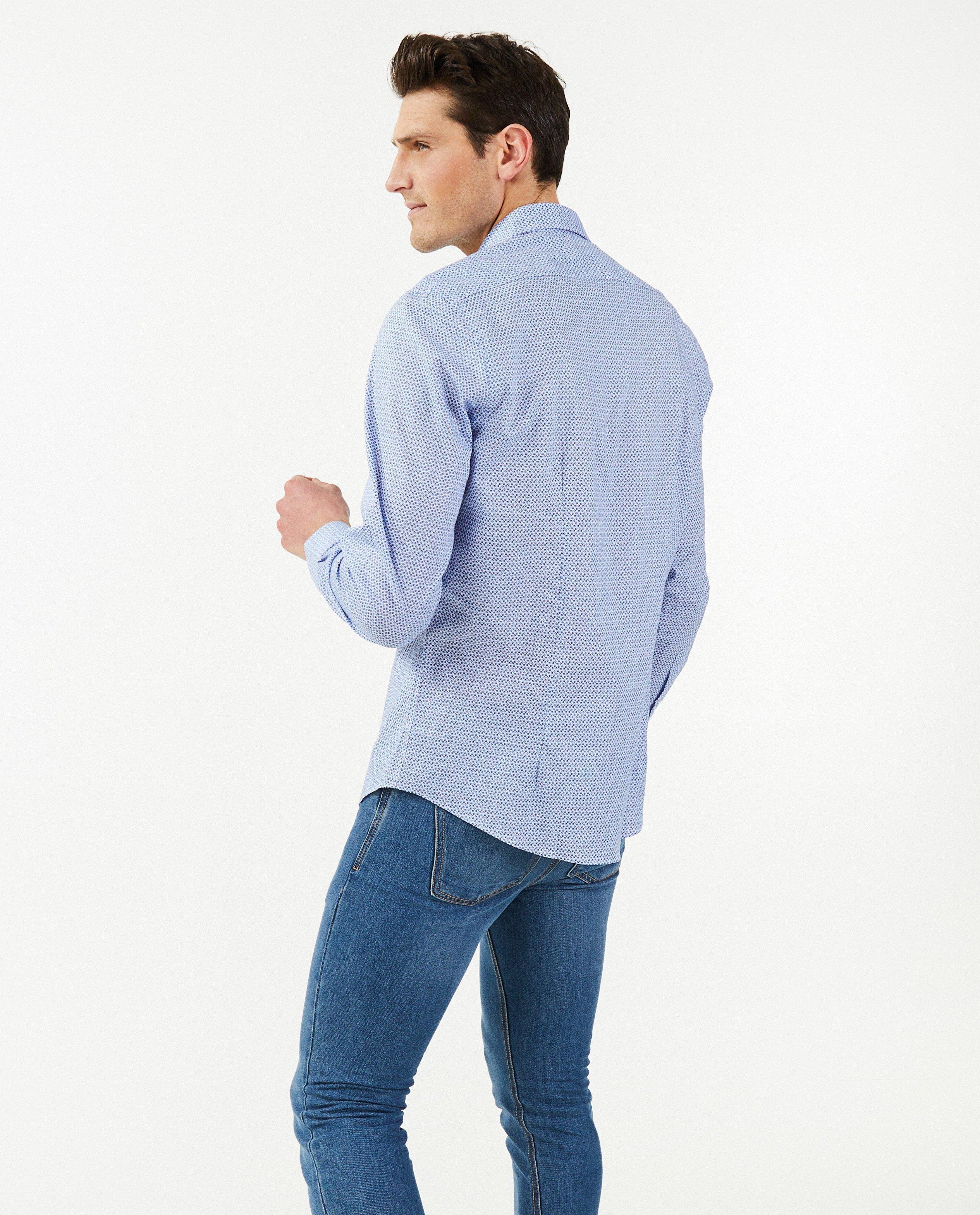 Hemden - Hemd met stippen, slim fit